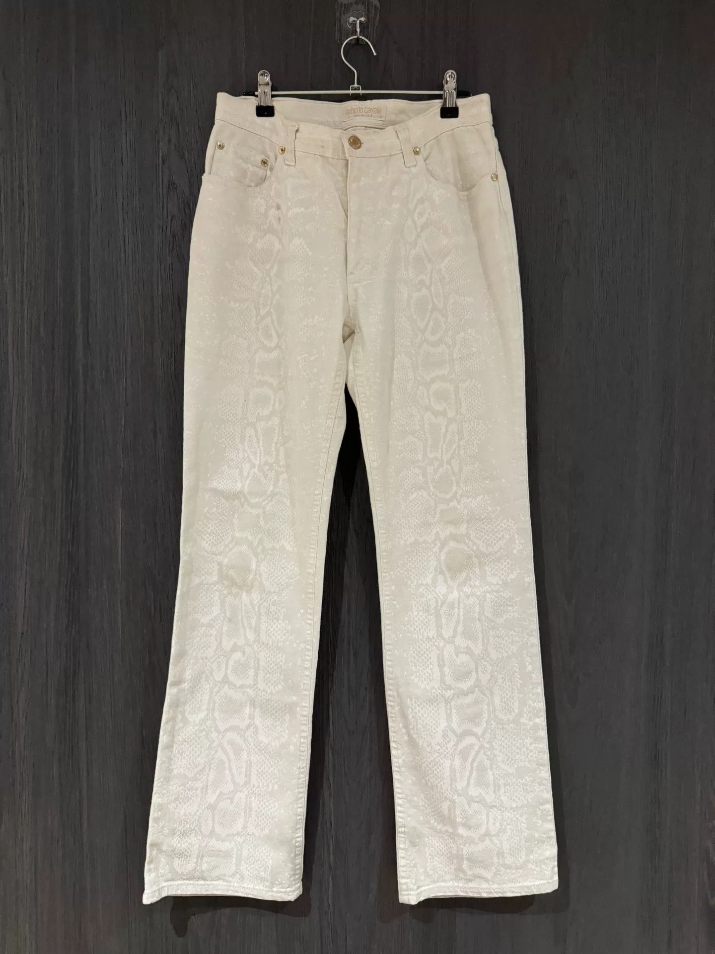 Roberto Cavalli Roberto Cavalli Snake Skin Jeans Size 26" / US 2 / IT 38 - 1 Thumbnail