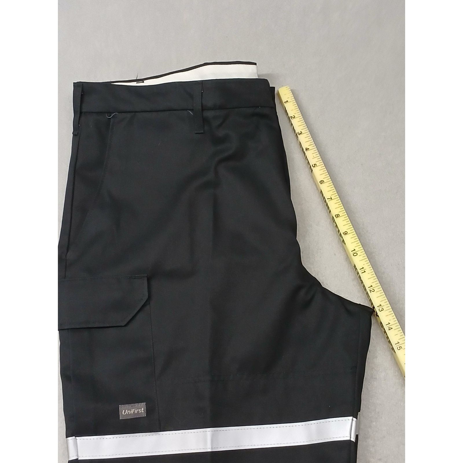 Other Unifirst (42x32) Men's Black Reflective Straight Cargo Pants Size US 42 / EU 58 - 6 Thumbnail