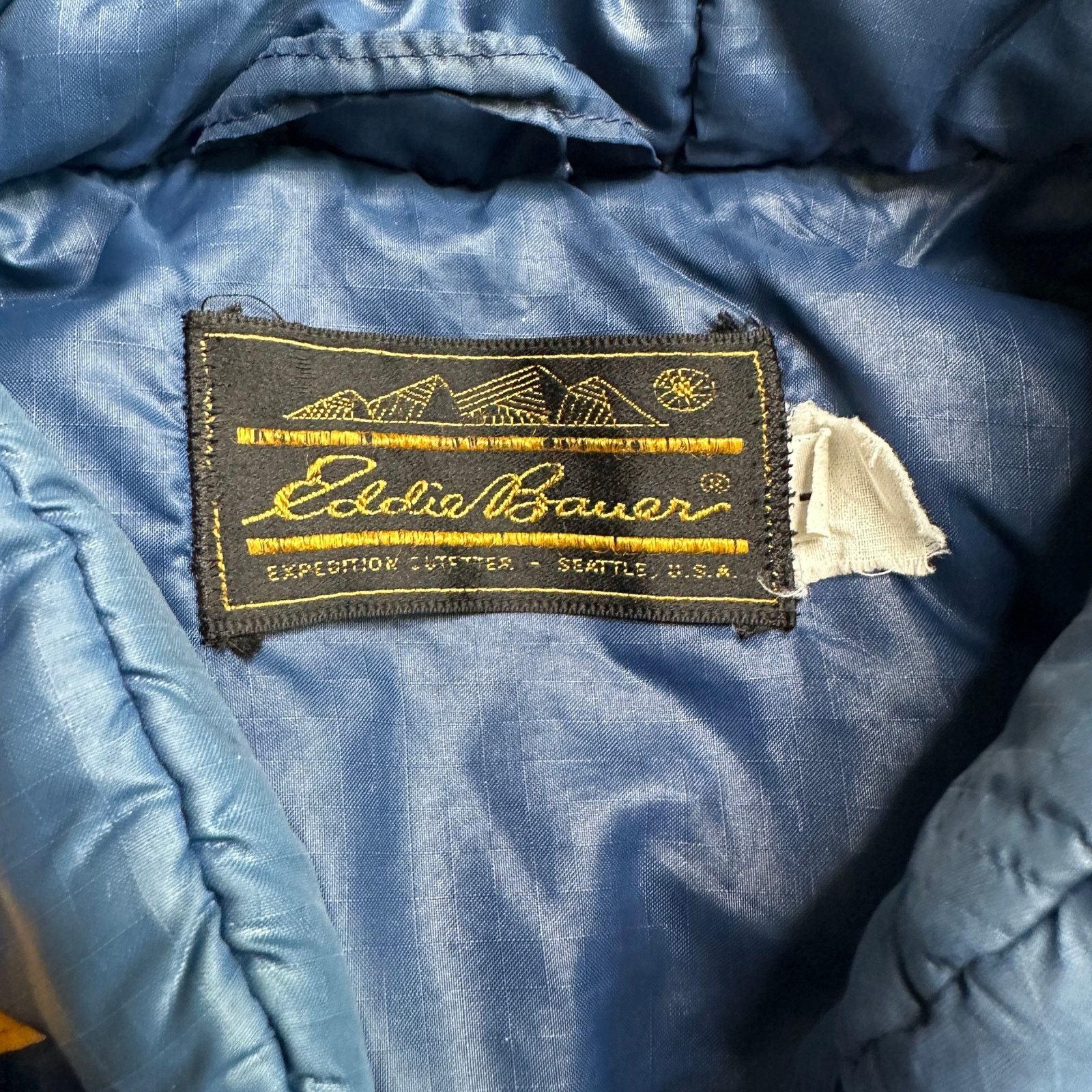 Eddie Bauer Eddie Bauer Blue Puffer Vest Jacket Vintage 80s Men's Large Size US L / EU 52-54 / 3 - 4 Thumbnail