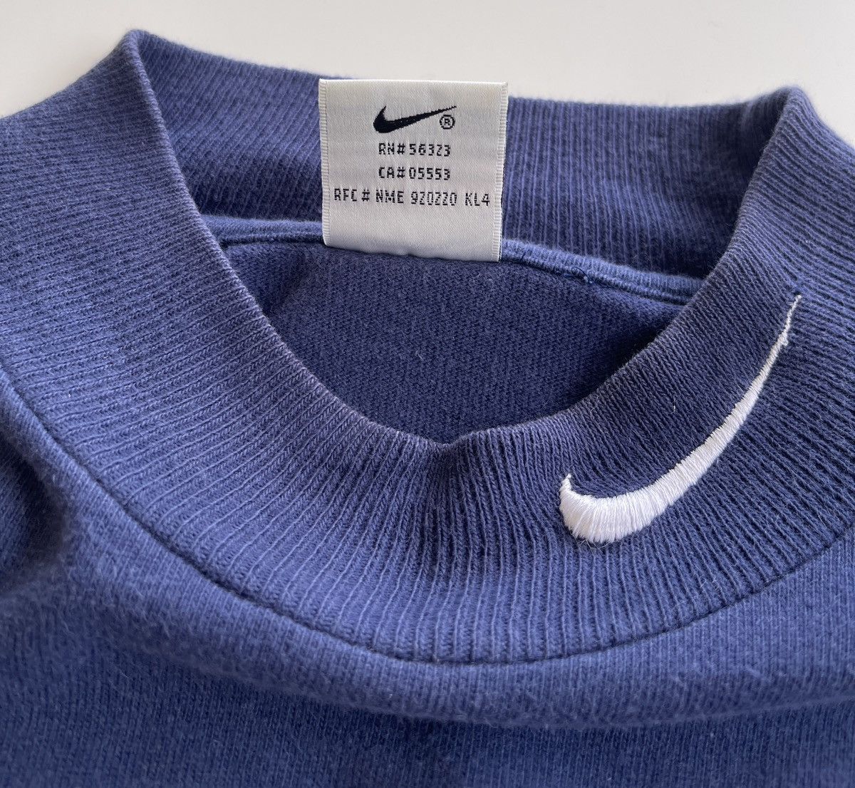 Nike Vintage 90s Nike Mock Neck Oversized Longsleeve Shirt Size US S / EU 44-46 / 1 - 8 Thumbnail