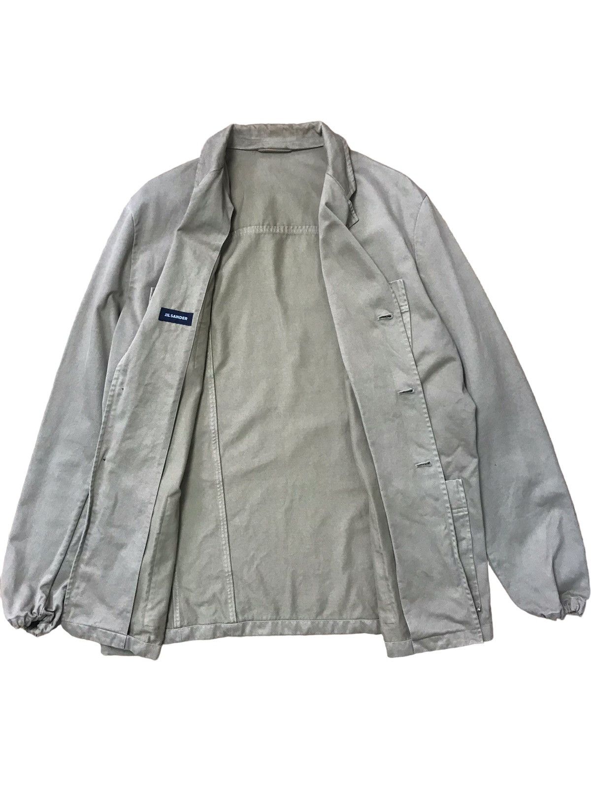 Jil Sander × Raf Simons Jil Sander Chambray 4 Pocket Lapel Work Jacket Size US L / EU 52-54 / 3 - 6 Thumbnail
