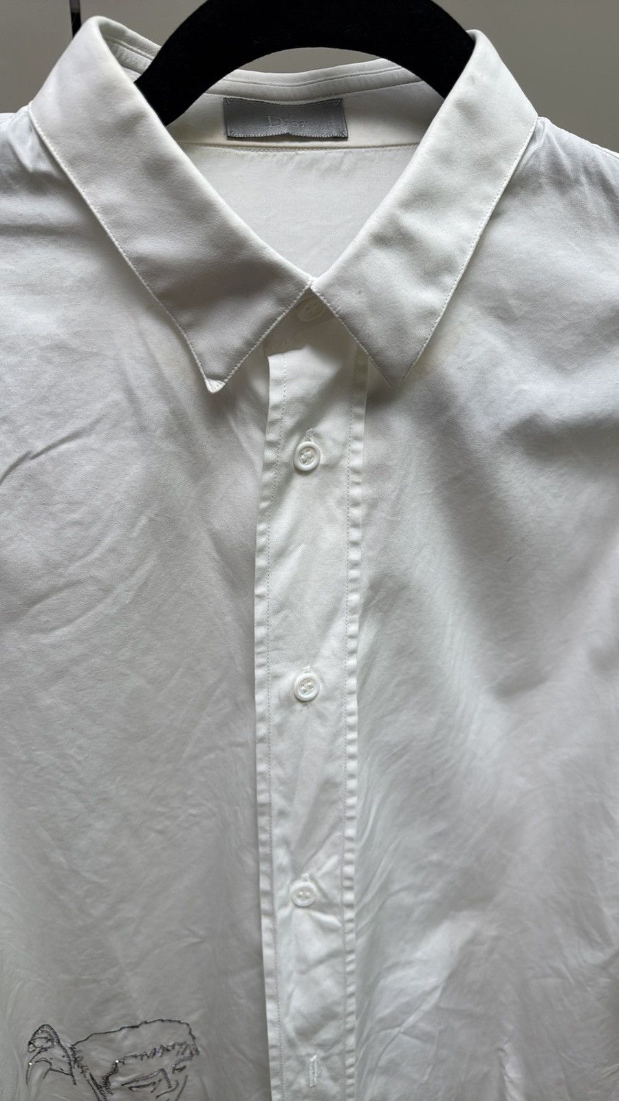 Dior DIOR VINTAGE Christian Dior x Duncan Grant White Dress Shirt Size US M / EU 48-50 / 2 - 5 Thumbnail