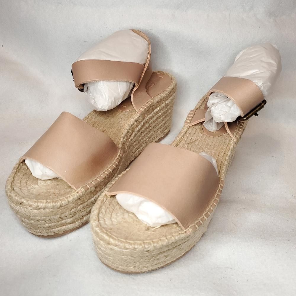 Soludos NIB! Soludos Dove Gray Minorca Platform Sandals Size US 11 / IT 41 - 3 Thumbnail