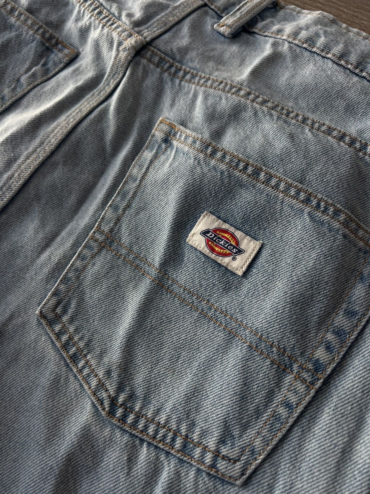 Dickies × Japanese Brand ‼️Dickies Box Logo Baggy Mom Lite White Denim Jeans‼️ Size US 32 / EU 48 - 11 Thumbnail