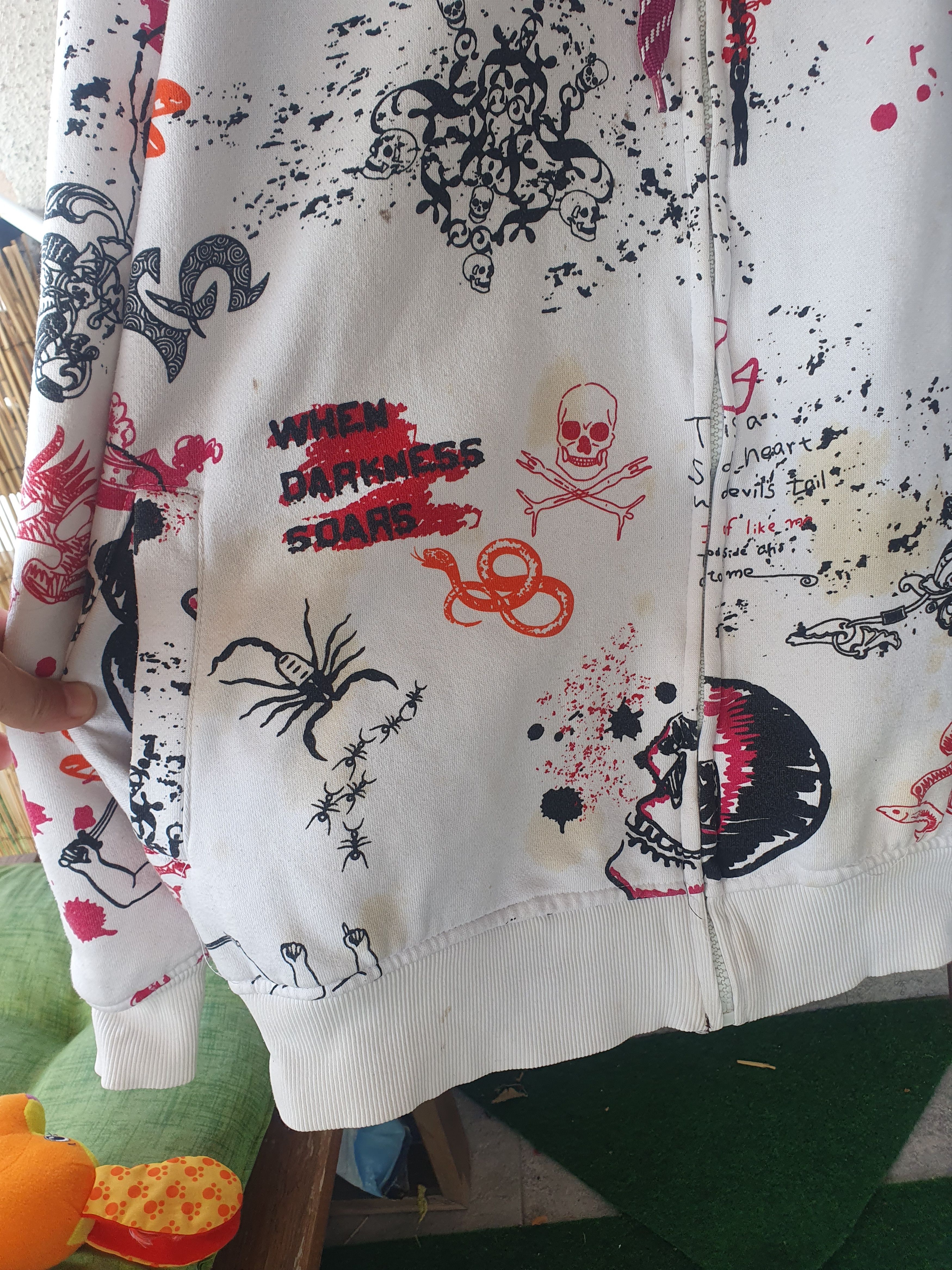 Vintage Russo Spirit Reversible Hoodie Vintage Y2K SWAG sz 3XL Size US XXL / EU 58 / 5 - 12 Thumbnail