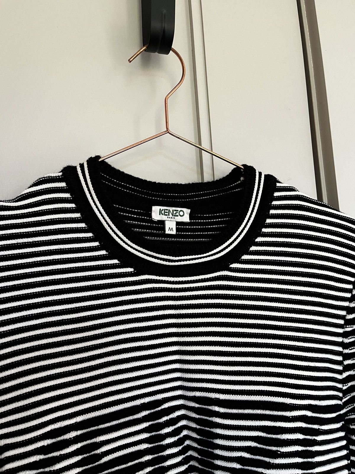 Kenzo Kenzo Optical Illusion Ribbed Sweater (unisex) Size US M / EU 48-50 / 2 - 2 Thumbnail