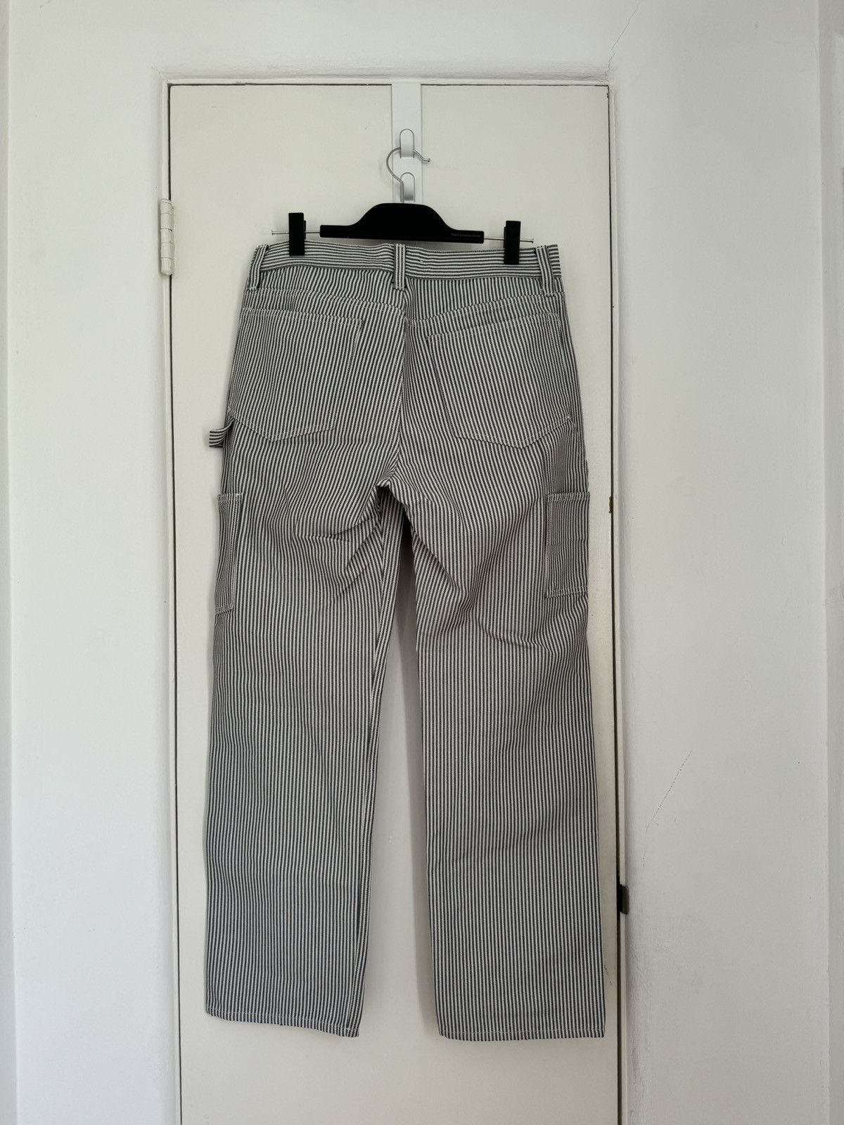 Helmut Lang Helmut Lang Striped Double Knee Carpenter Pants Size US 33 - 3 Thumbnail