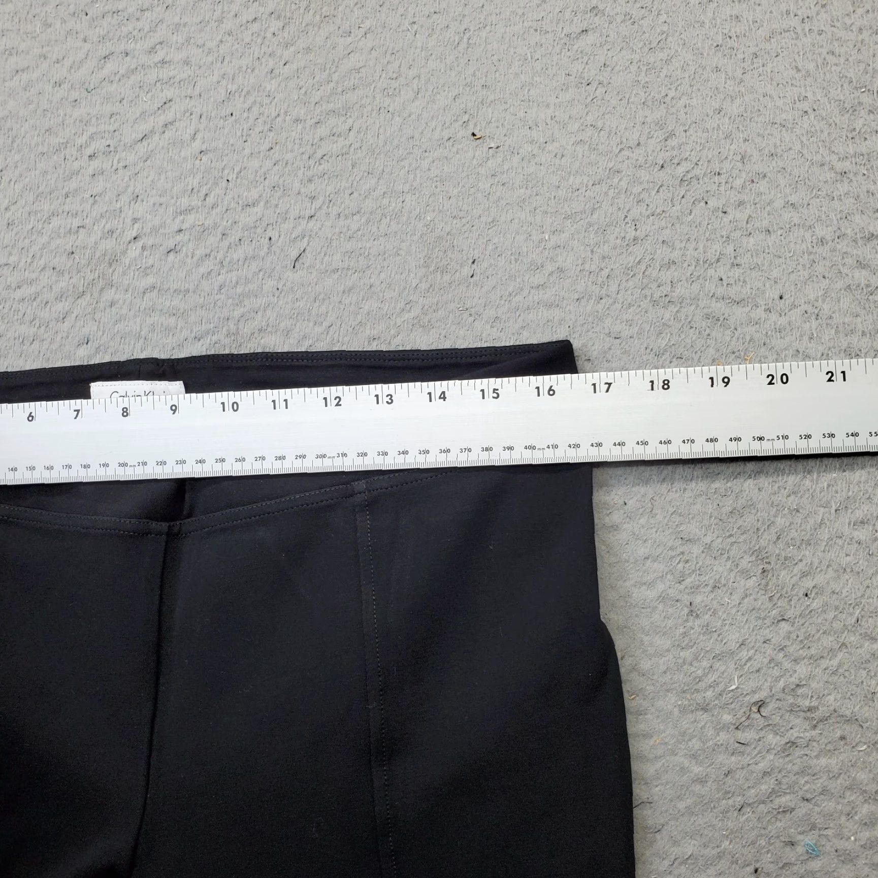 Calvin Klein Calvin Klein Ankle Pants Womens Size L Black Rayon Stretch Bootcut Comfort Waist Regular Inseam 29" Size 36" / US 14 / IT 50 - 6 Thumbnail