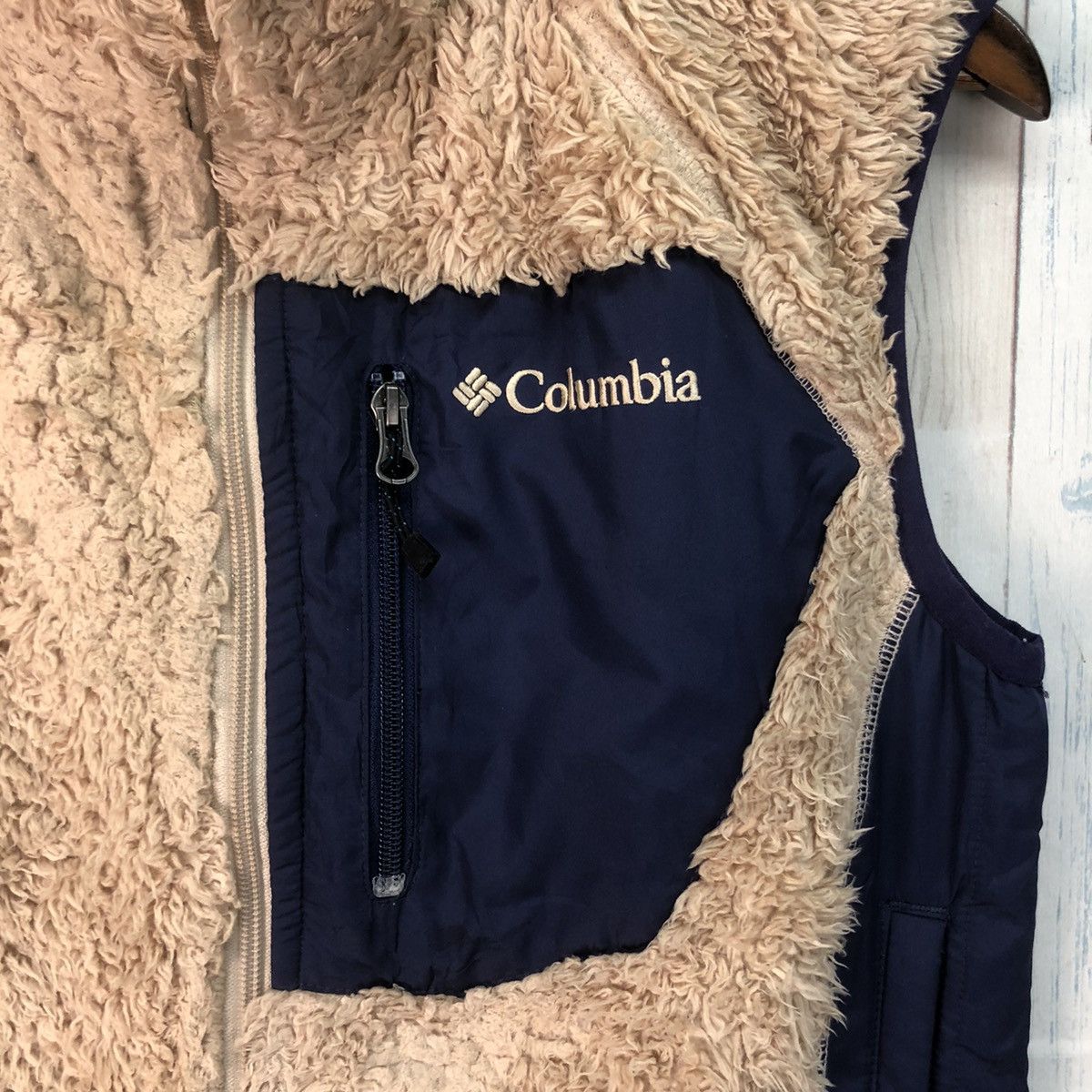Columbia × Vintage Vintage Columbia Deep Pile Fleece Sleeveless Jacket Size US S / EU 44-46 / 1 - 4 Thumbnail