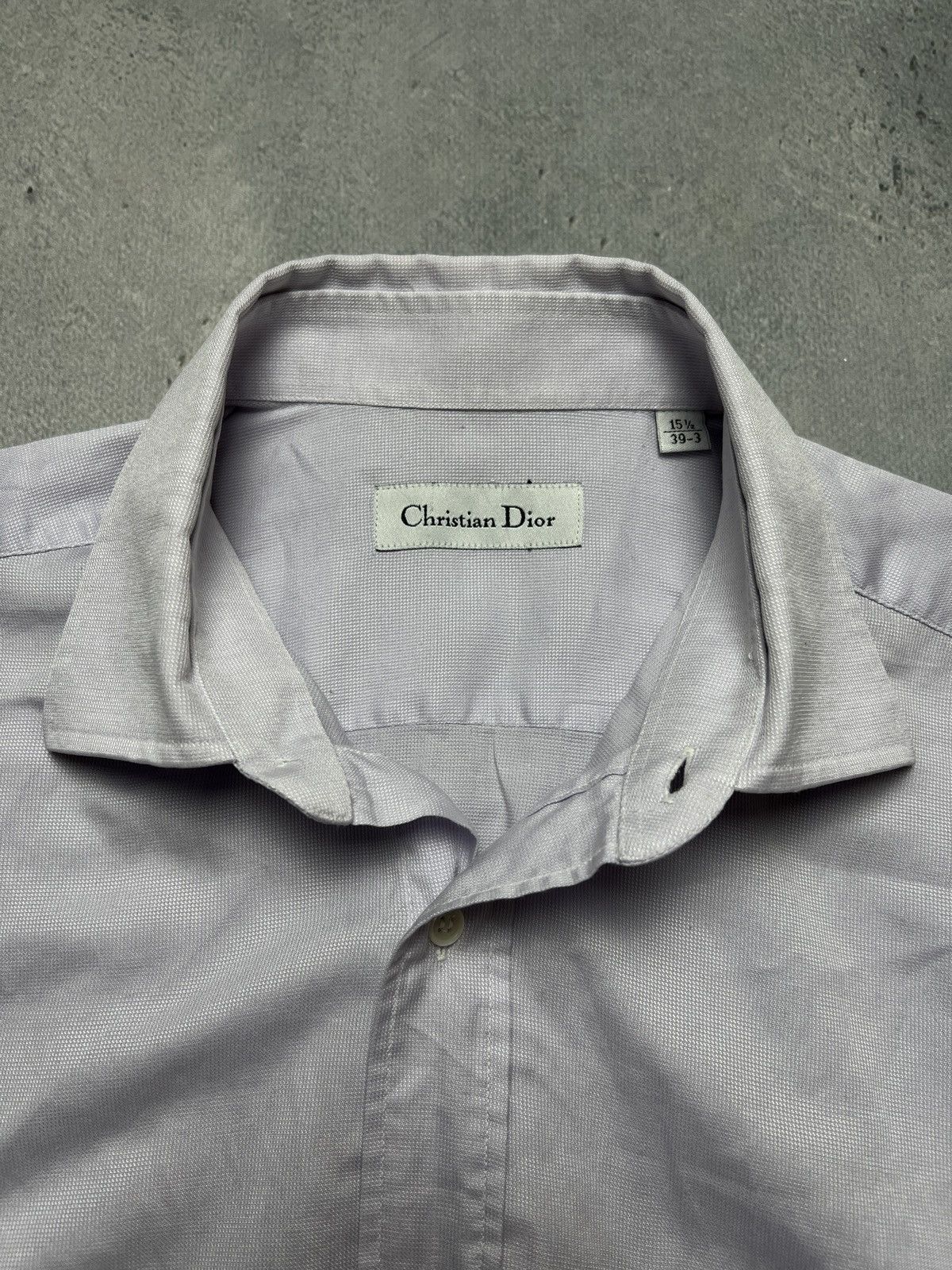 Dior Vintage 90s Christian Dior Italy Button Up Shirt Lux 15 1/2 Size US L / EU 52-54 / 3 - 12 Thumbnail