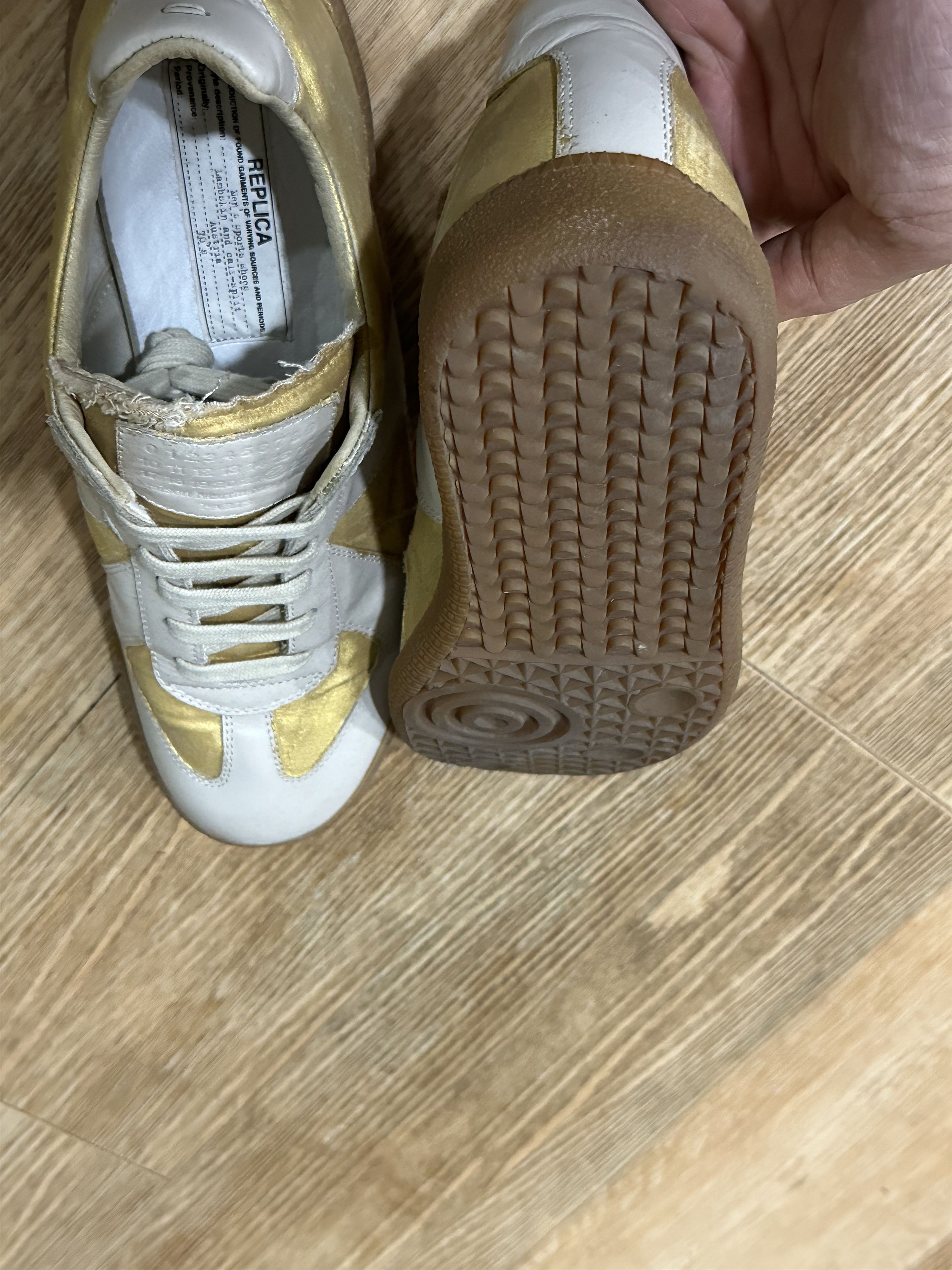 Maison Margiela VTG Maison Margiela GATS Gold Replica Sneaker Size US 7 / EU 40 - 6 Thumbnail