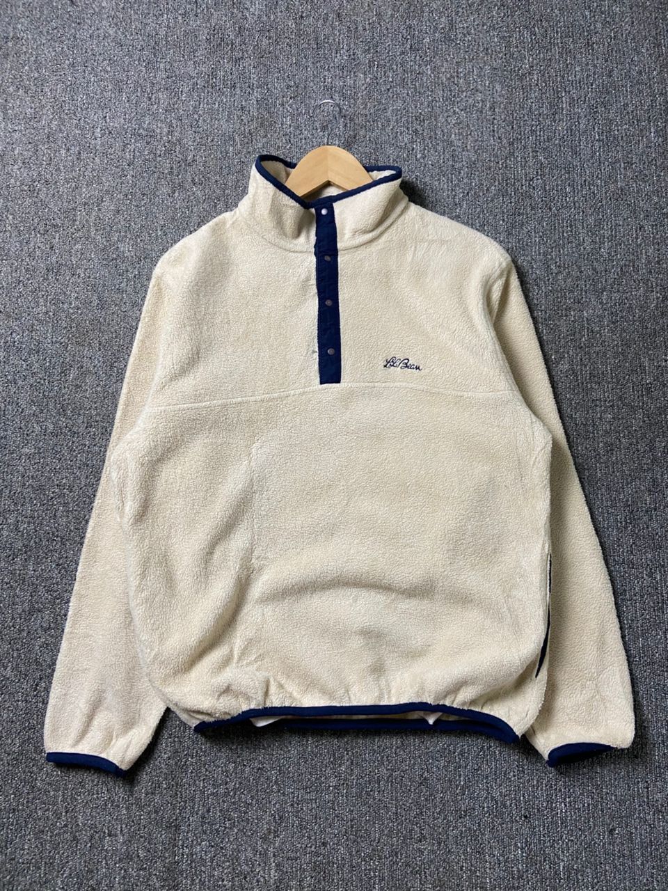 L.L. Bean Vintage LL Bean Half Button Fleece Pullover (190) Size US S / EU 44-46 / 1 - 1 Thumbnail
