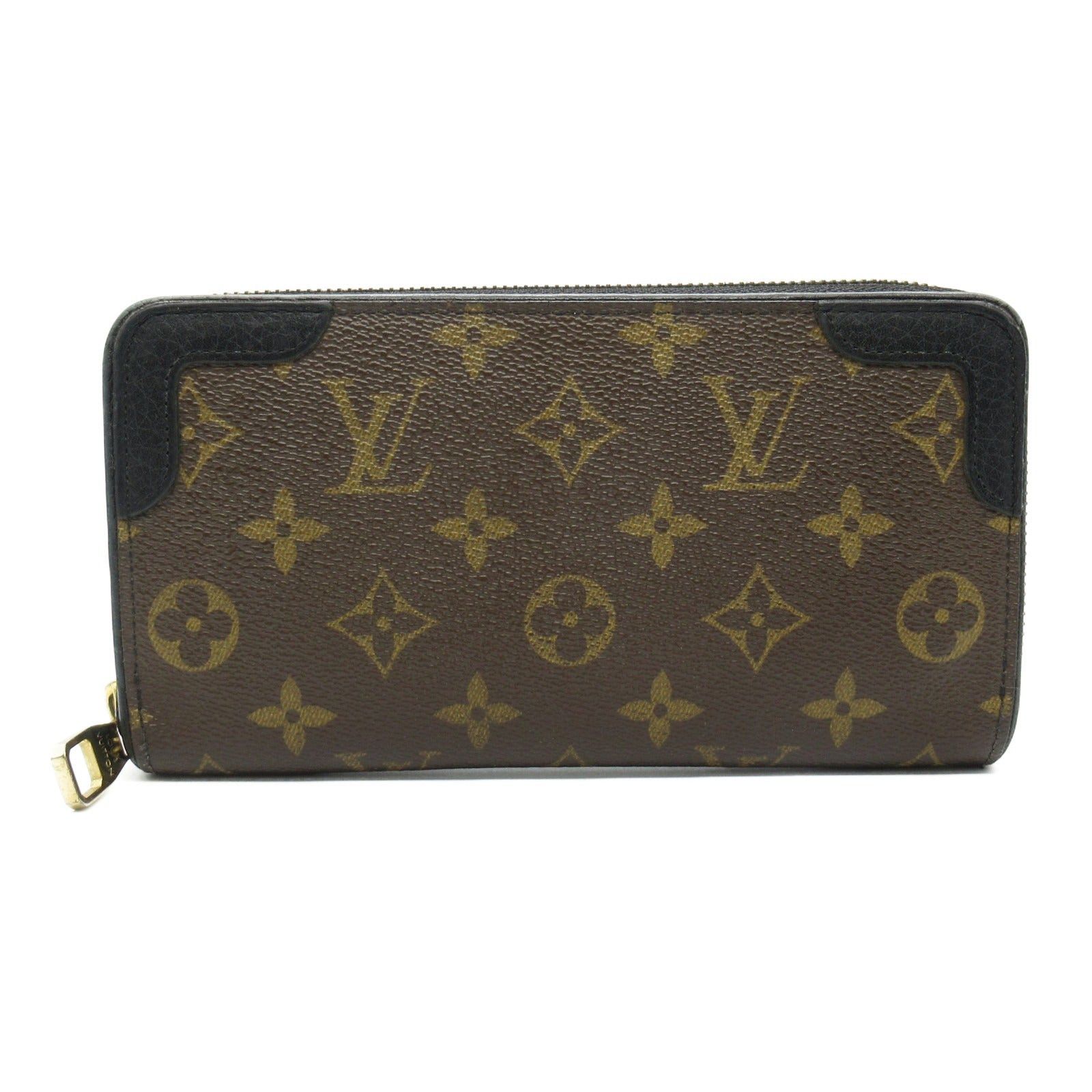 Louis Vuitton Louis Vuitton Zippy Wallet Retiro Round Zipper Long Coated Canvas Monogram Brown Noir Size ONE SIZE - 1 Thumbnail