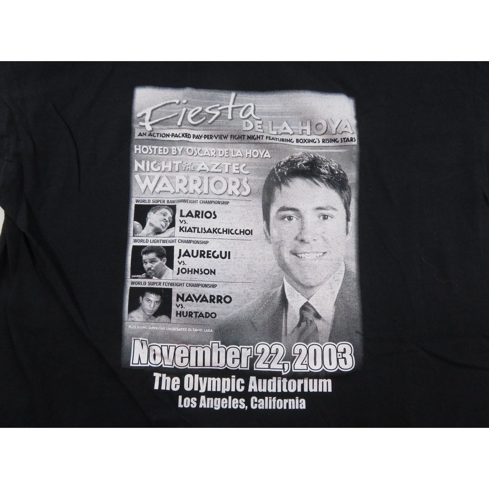 Other 2003 Oscar De La Hoya Boxing Shirt, Aztec Warriors Sz 2XL Size US XXL / EU 58 / 5 - 2 Thumbnail