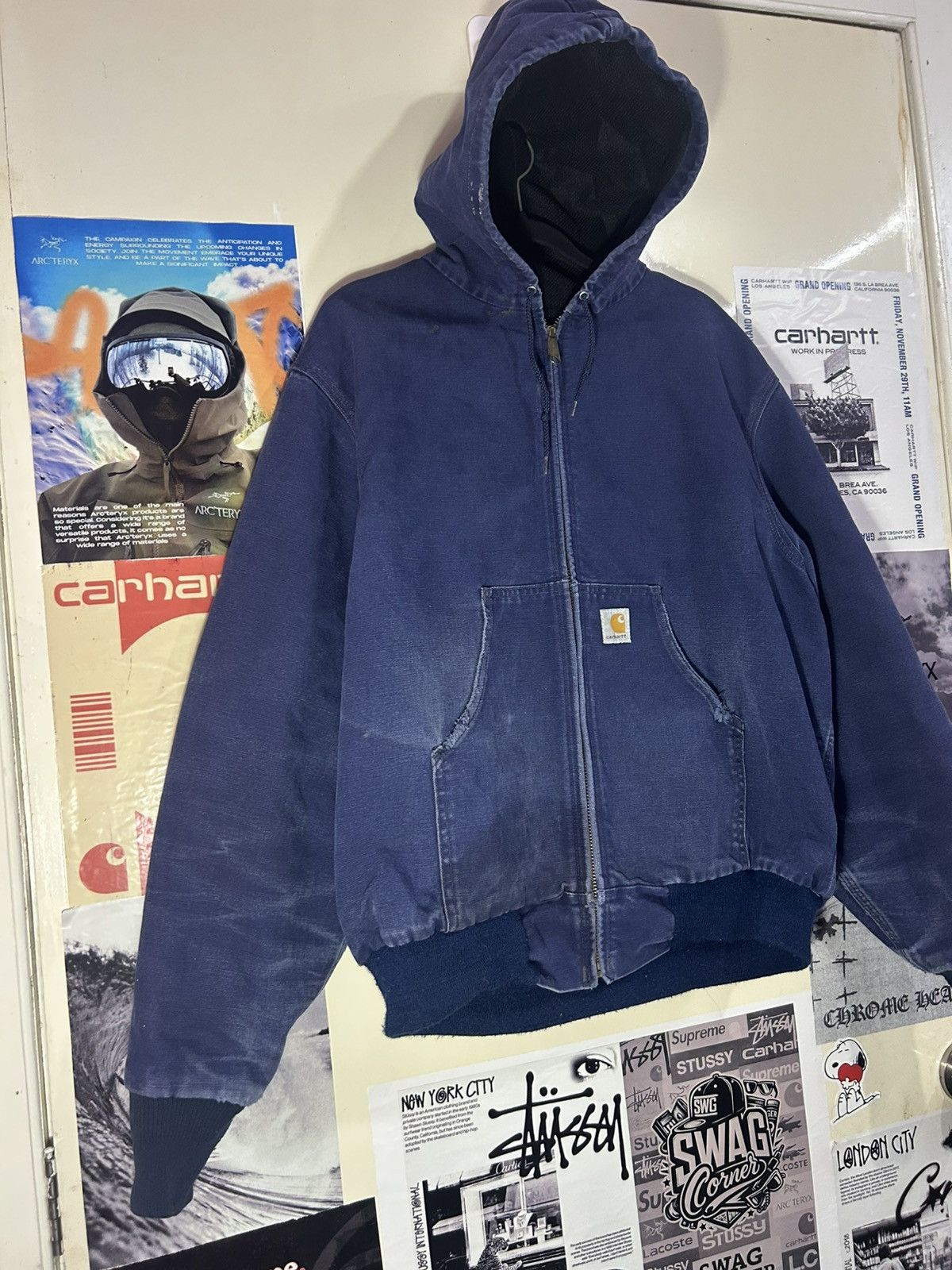 Carhartt Duck Carharrt JR102 NAVY 90’s Size US L / EU 52-54 / 3 - 8 Thumbnail