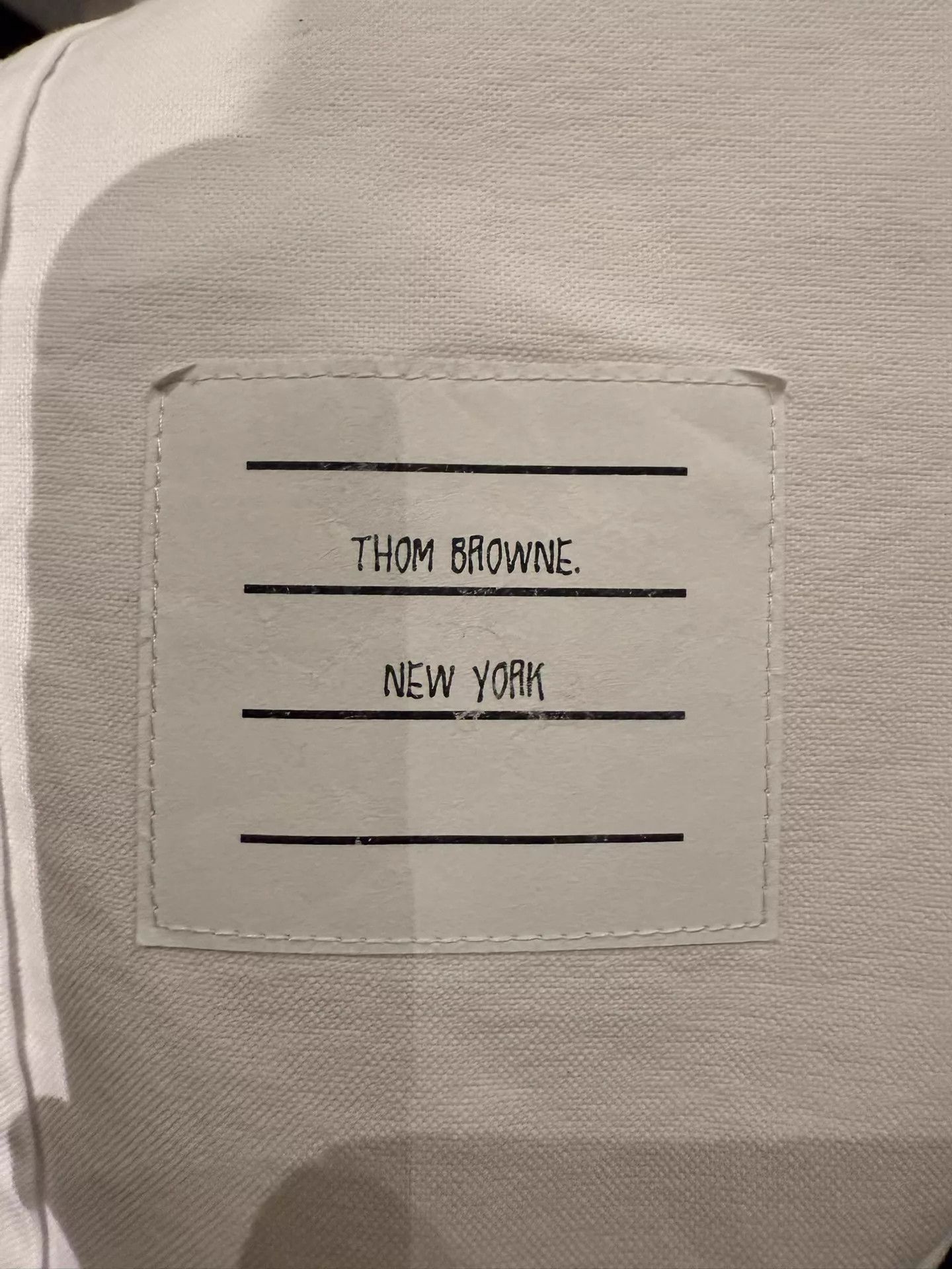 Thom Browne TB Classic Tricolor Placket Oxford Oversize Shirt White Size US M / EU 48-50 / 2 - 4 Thumbnail