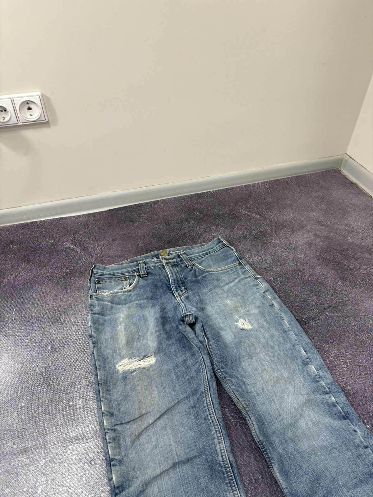 Carhartt Vintage Carhartt Relaxed Fit Blue Work Denim Hype Jeans Size US 32 / EU 48 - 11 Thumbnail