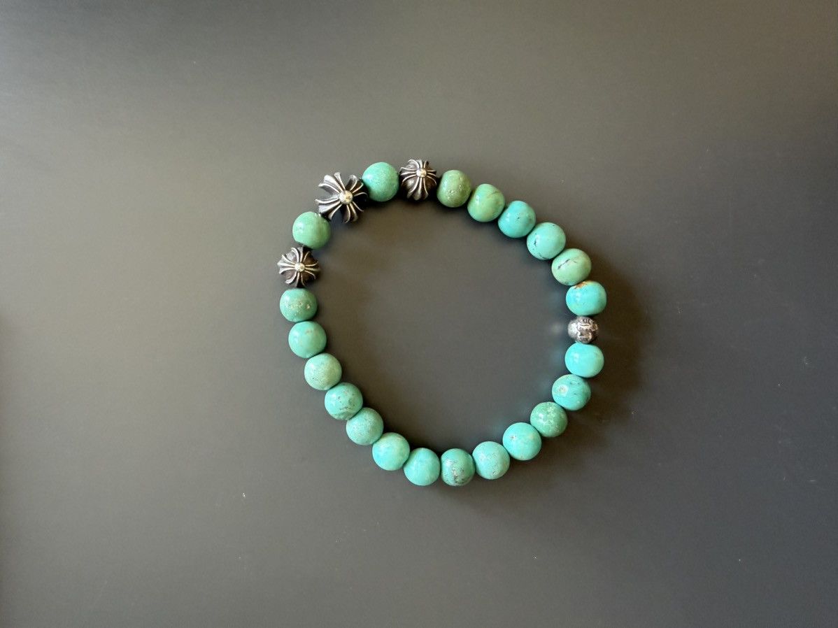 Chrome Hearts Chrome Hearts Turquoise Beads Bracelet Size ONE SIZE - 1 Thumbnail