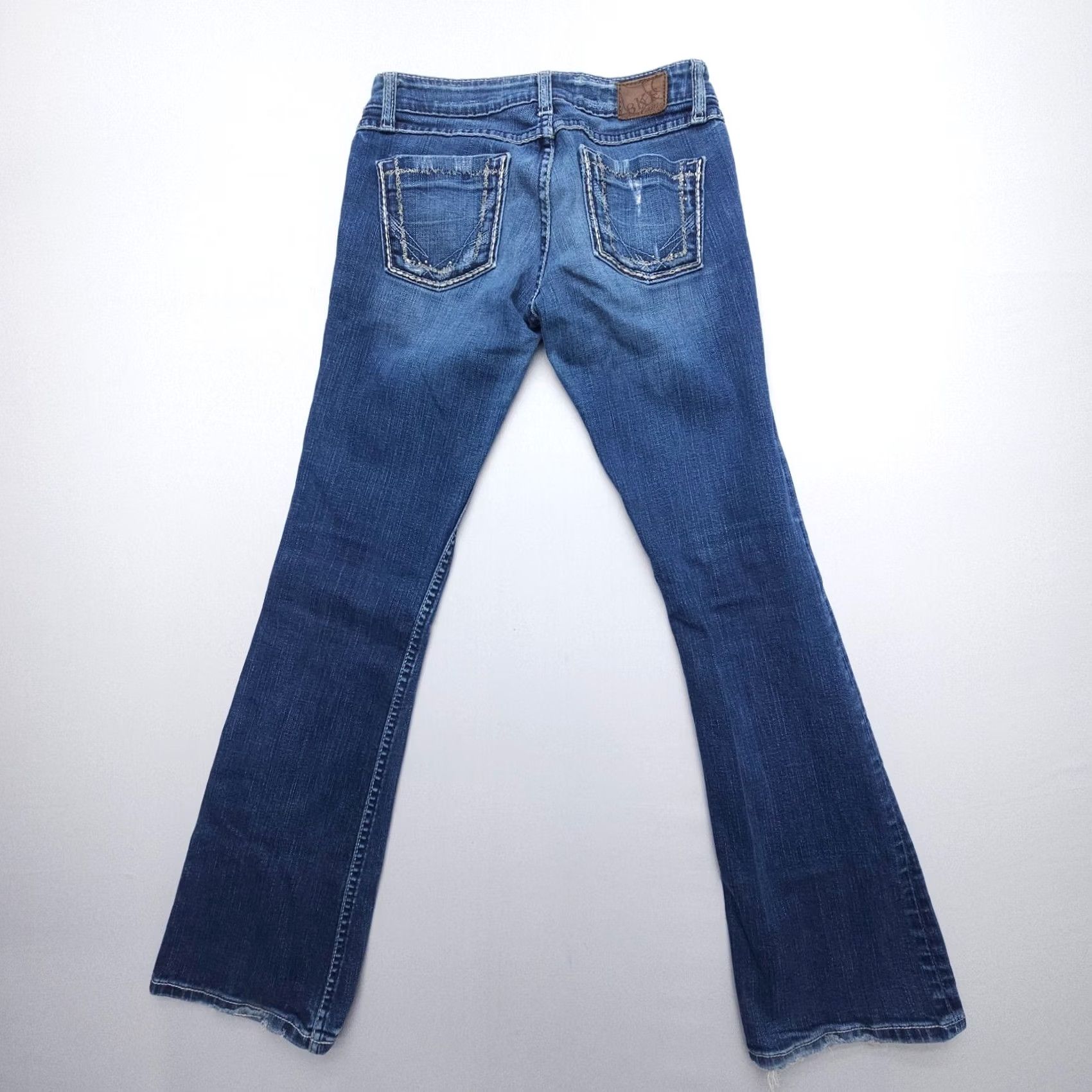 Vintage BuckIe Buckle BKE Madison Low Rise Boot Flare Jeans 26x31.5 Dark Wash Denim Blue Women Regular Jeans Size 26" / US 2 / IT 38 - 2 Thumbnail