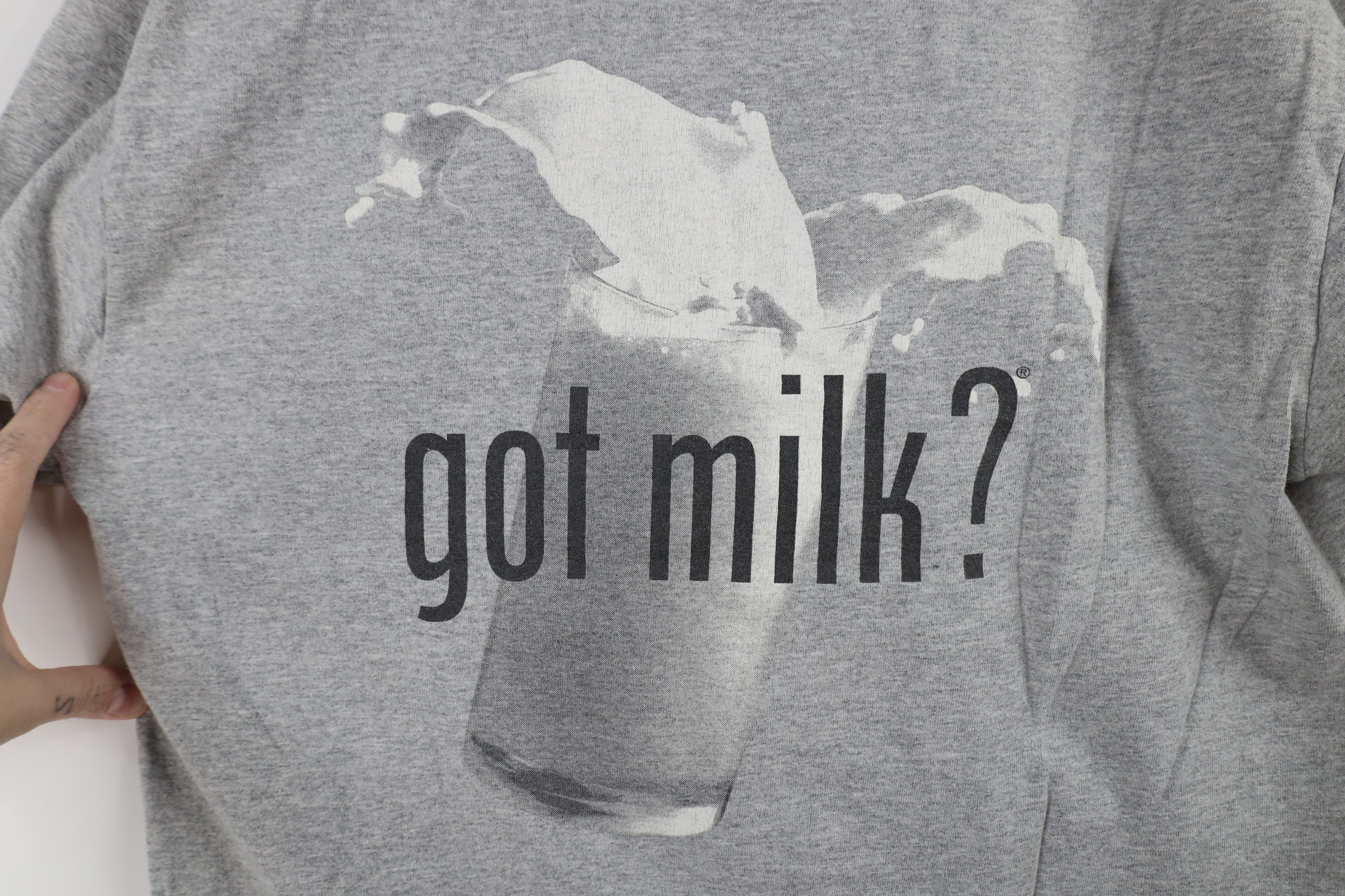 Vintage Vintage Dairy Industry of Michigan Got Milk T-Shirt Gray Size L / US 10 / IT 46 - 7 Thumbnail