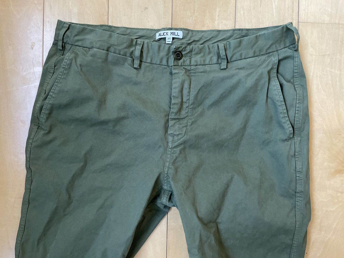 image of Alex Mill Garment Dyed Pants in Army Green, Men's (Size 34)