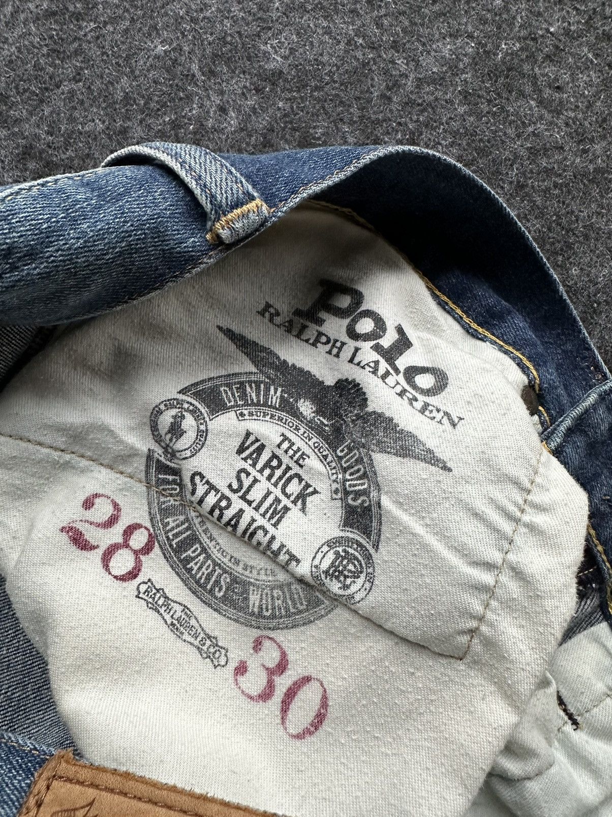 Polo Ralph Lauren Vintage Polo Ralph Lauren Slim Fit Denim 28x30 D415 Size US 28 / EU 44 - 16 Thumbnail