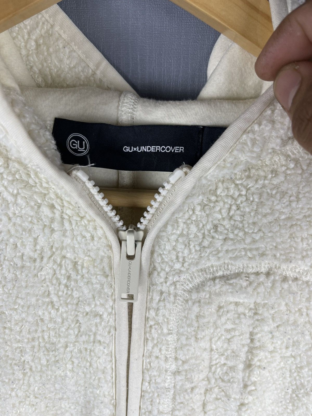 GU × Undercover × Vintage VINTAGE GU X Undercover Sherpa Hoodie Parka Jacket Size US M / EU 48-50 / 2 - 9 Thumbnail