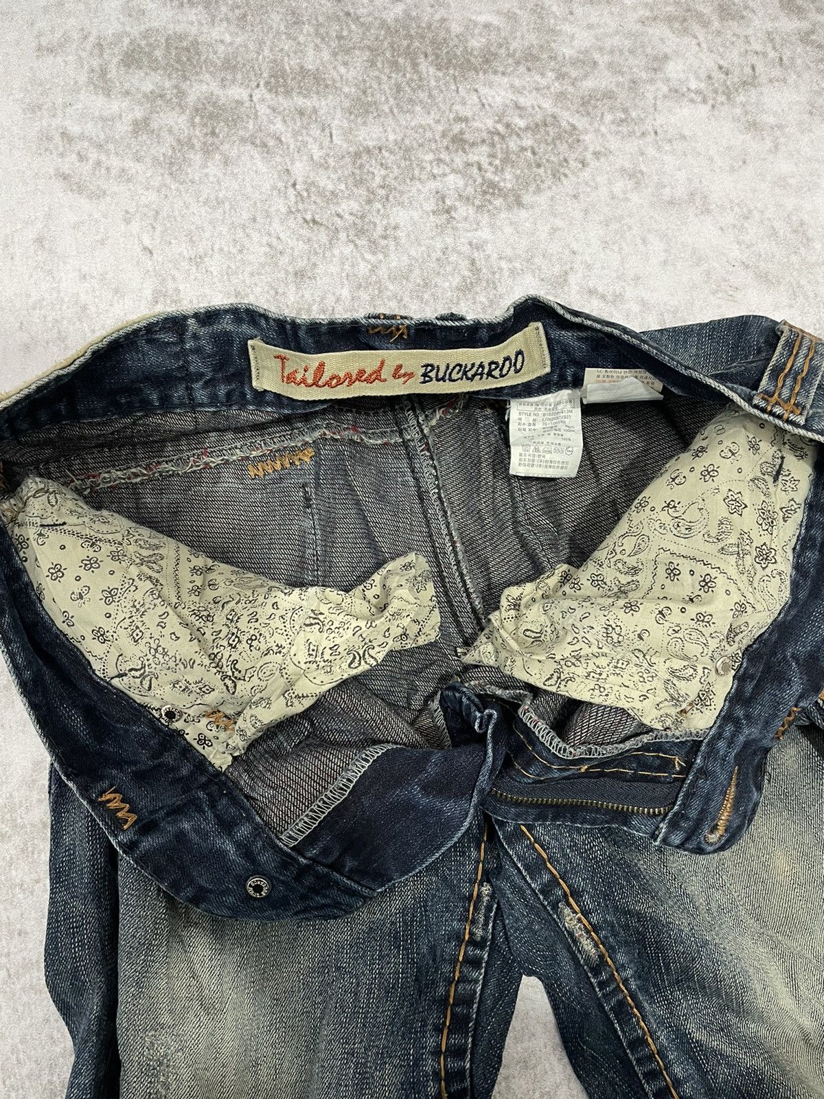 If Six Was Nine × Japanese Brand × Le Grande Bleu (L.G.B.) 2000s Flared buckaro acid wash japan denim pants y2k style Size US 31 - 9 Thumbnail