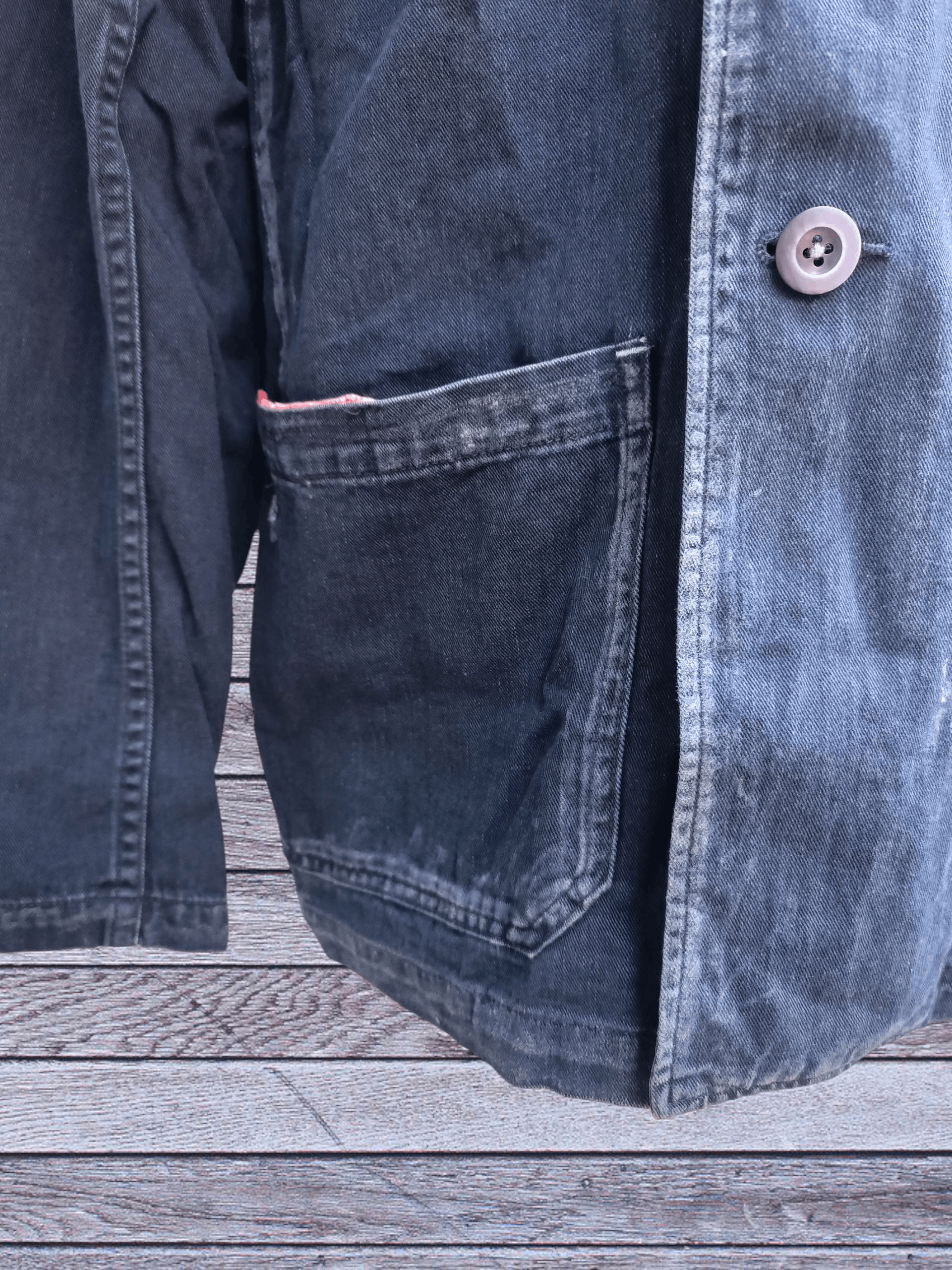 45rpm 45rpm Indigo Distressed Work Jacket Size US L / EU 52-54 / 3 - 4 Thumbnail