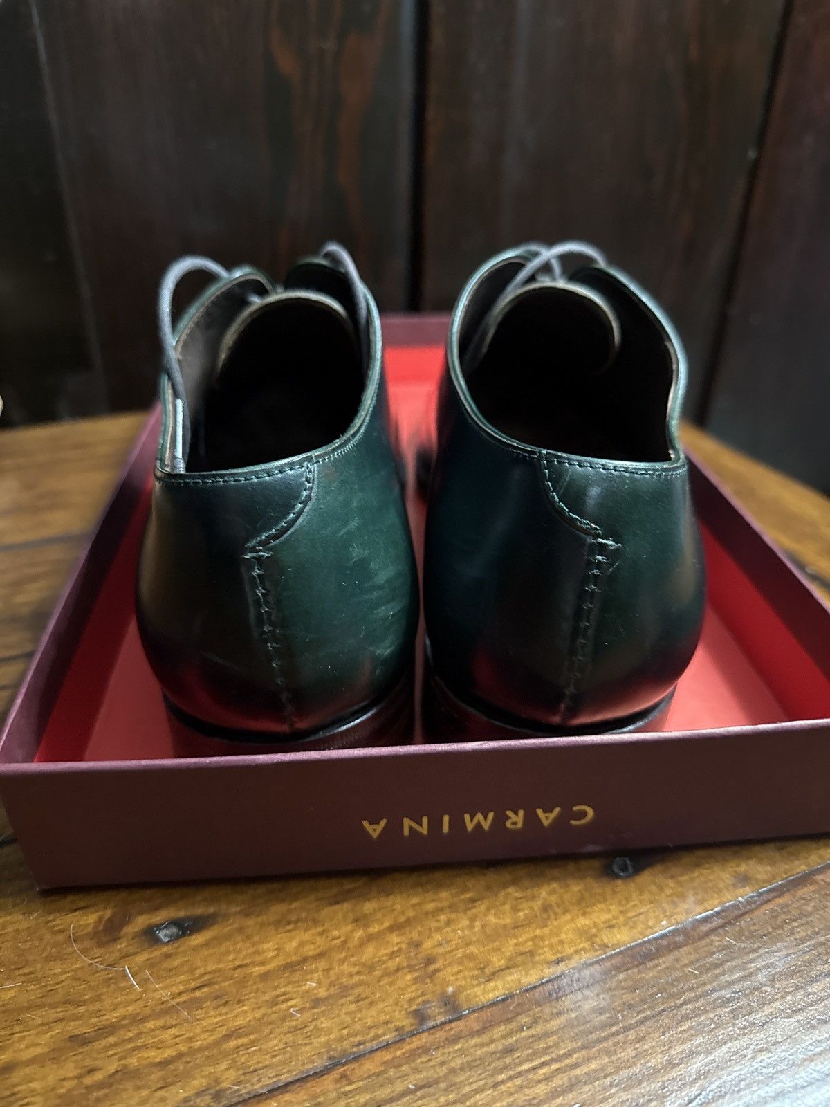 Carmina Wholecut Oxford Green Cordovan (UK 8/NA 9)