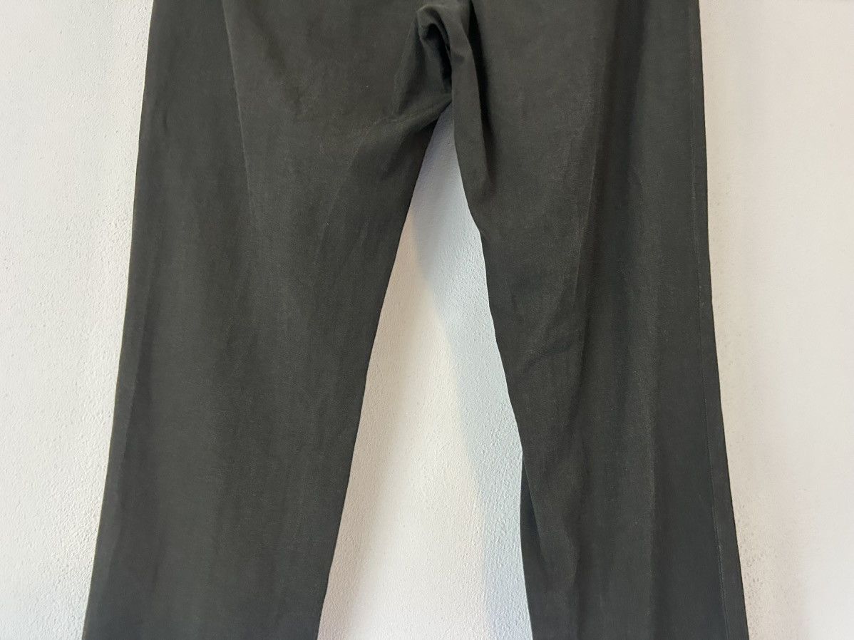Maison Margiela Maison Margiela Dark Green Wool-Linen Blend Trousers Size US 34 / EU 50 - 8 Thumbnail