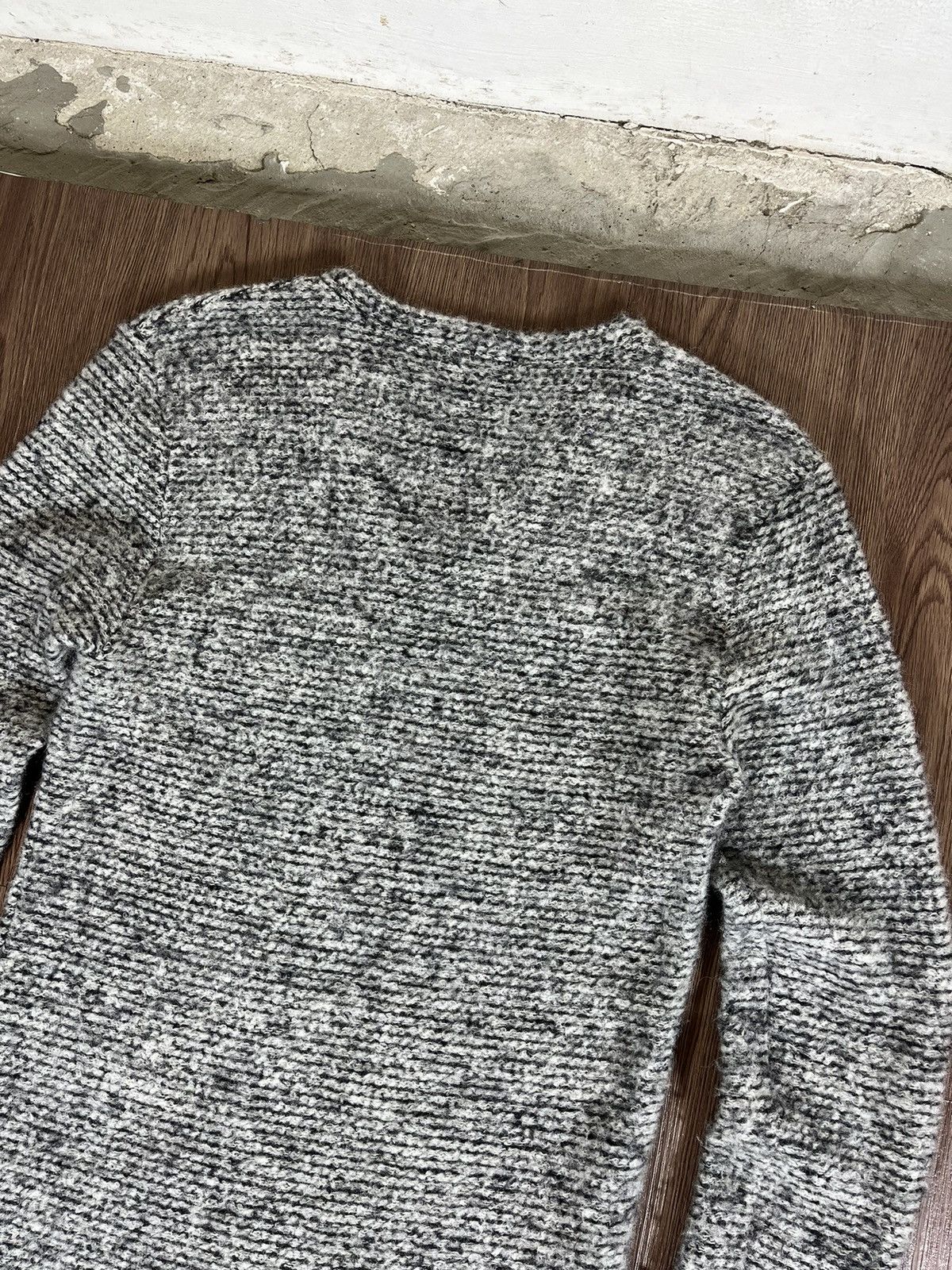Shellac Shellac Grey Mix V-Neck Knit Sweater Size US M / EU 48-50 / 2 - 6 Thumbnail