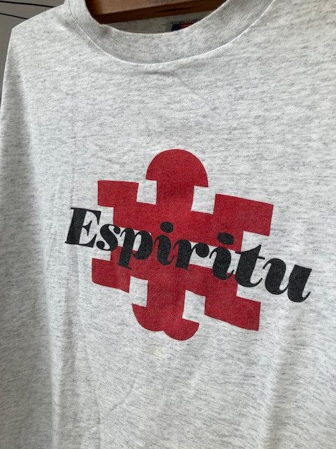 image of Band Tees x Vintage 1992 Espiritu Vintage T-Shirt Electronica Drum N Bass in Grey, Men's (Size XL)