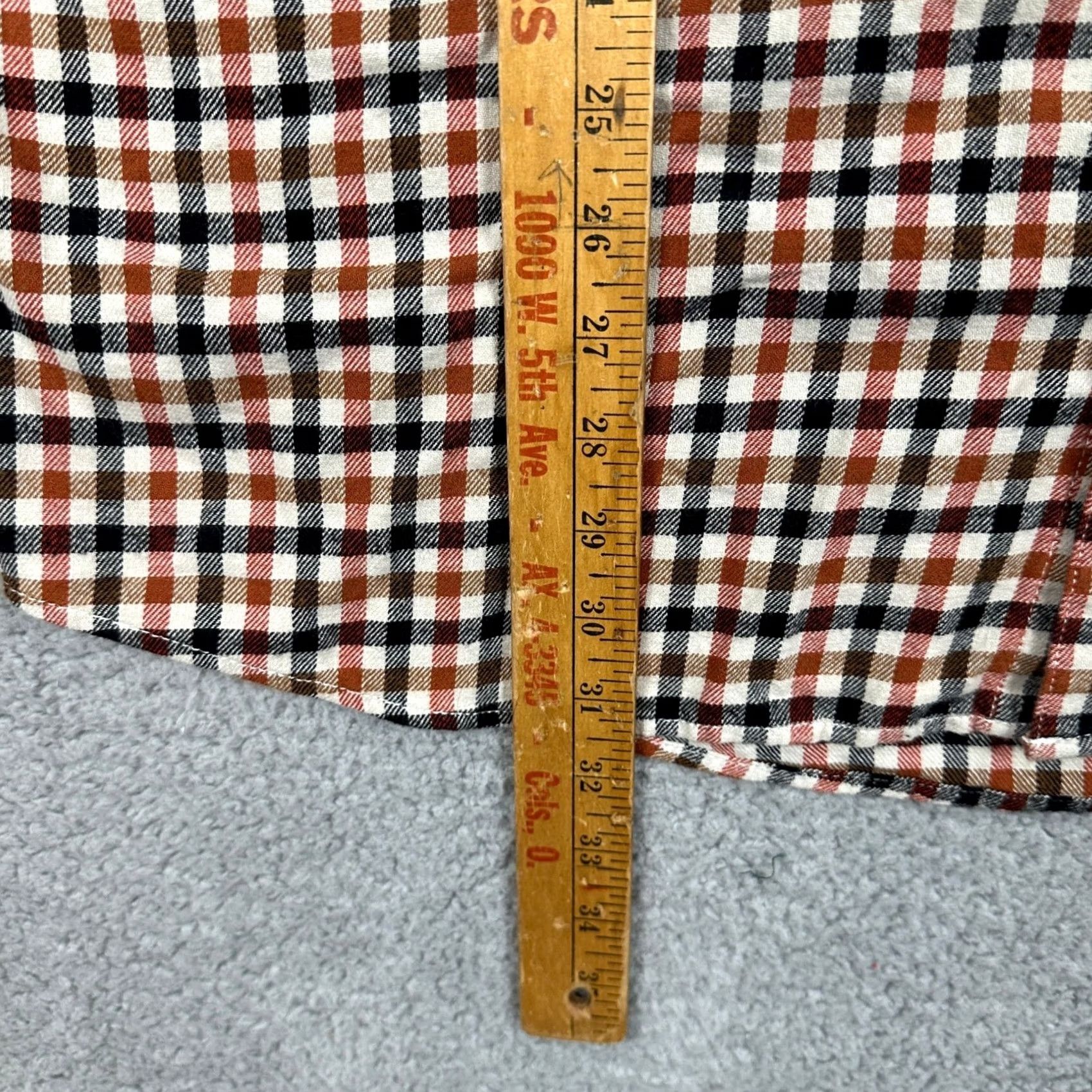 Gap Gap Shirt Flannel Button Up Men XL Orange Black Long Sleeve NEW Size US XL / EU 56 / 4 - 7 Thumbnail