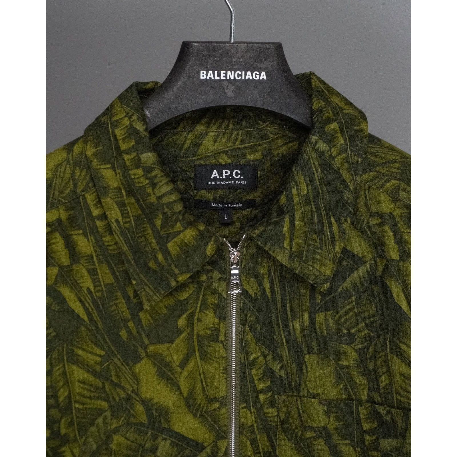 A.P.C. APC harry camo print green ripstop zip overshirt jacket Size US L / EU 52-54 / 3 - 4 Thumbnail