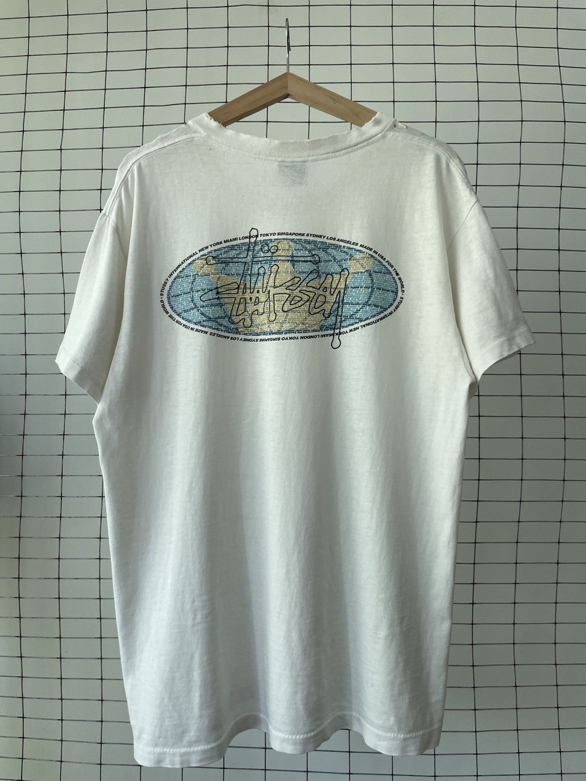 Stussy × Vintage Vintage 90s Stussy International T-Shirt Size US M / EU 48-50 / 2 - 8 Thumbnail