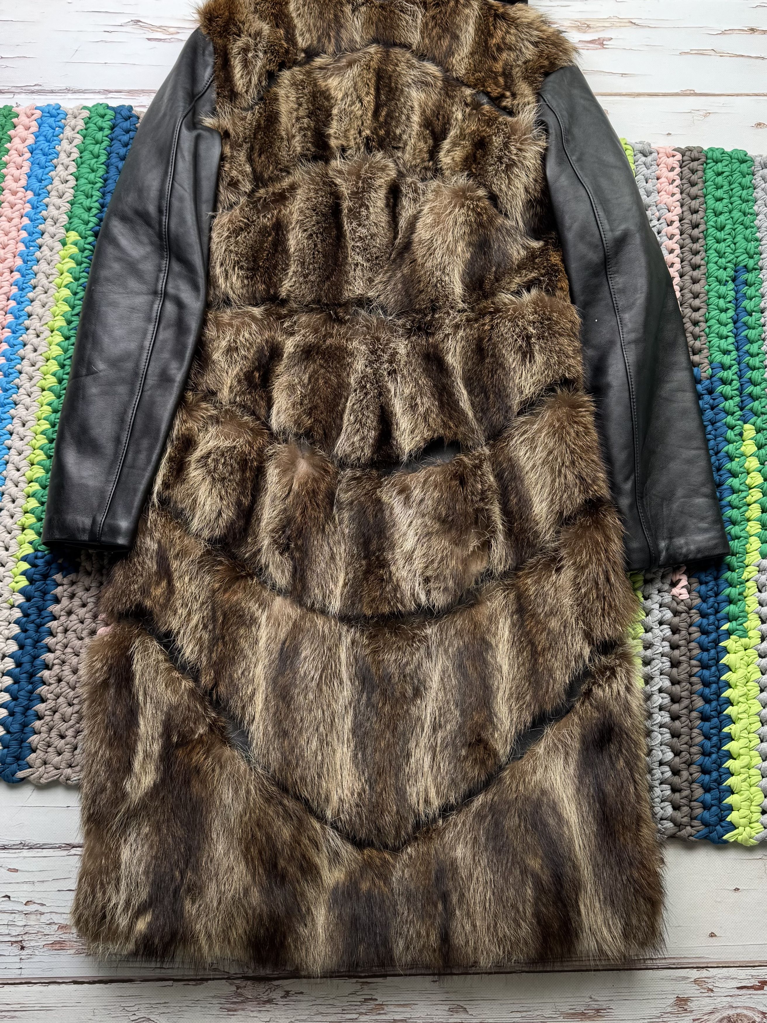 Japanese Brand Vintage Real Fur/Leather Coat (D15) Size M / US 6-8 / IT 42-44 - 12 Thumbnail