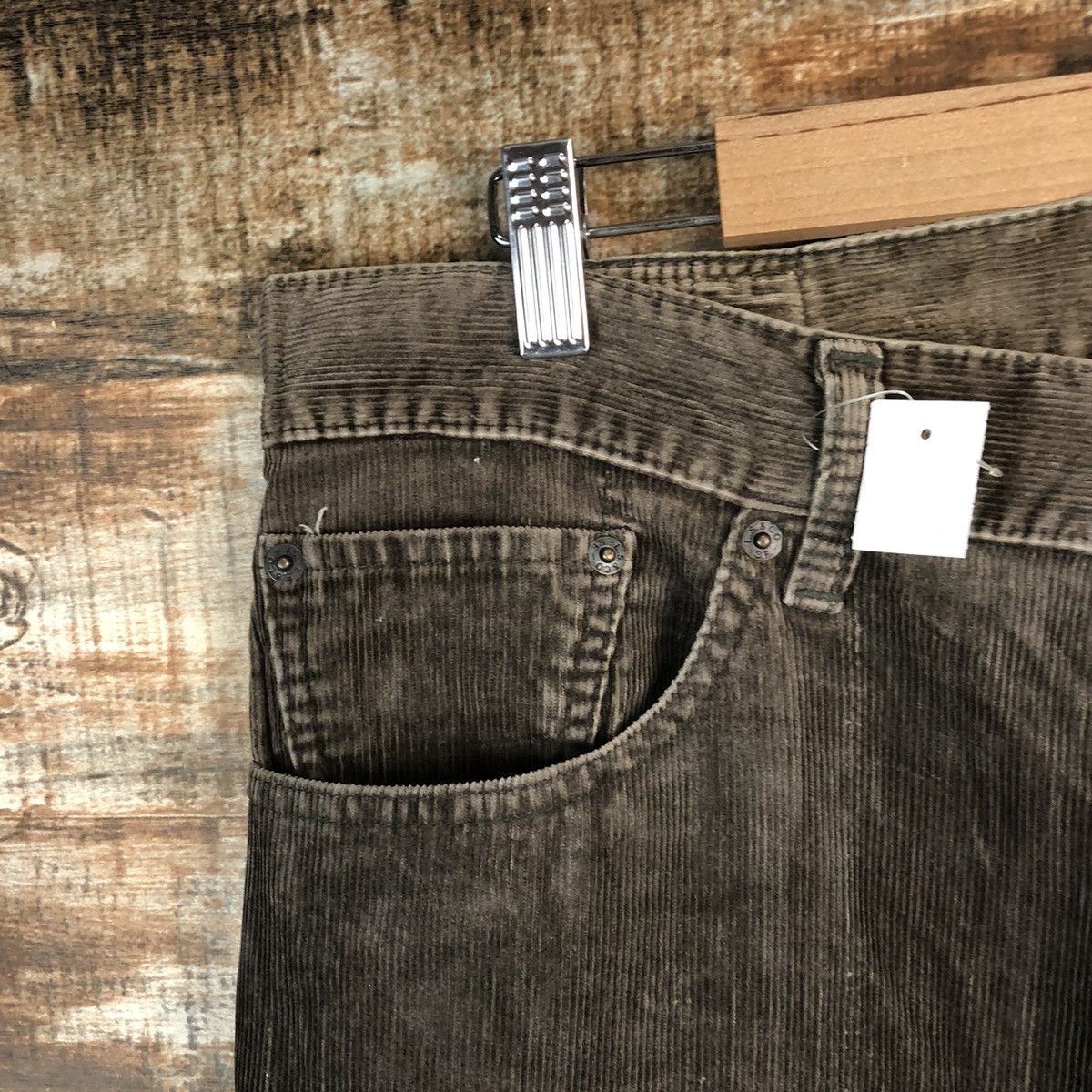 Levi's DL 502 Levis Brown Corduroy vintage Pants #C116 Size US 36 / EU 52 - 7 Thumbnail