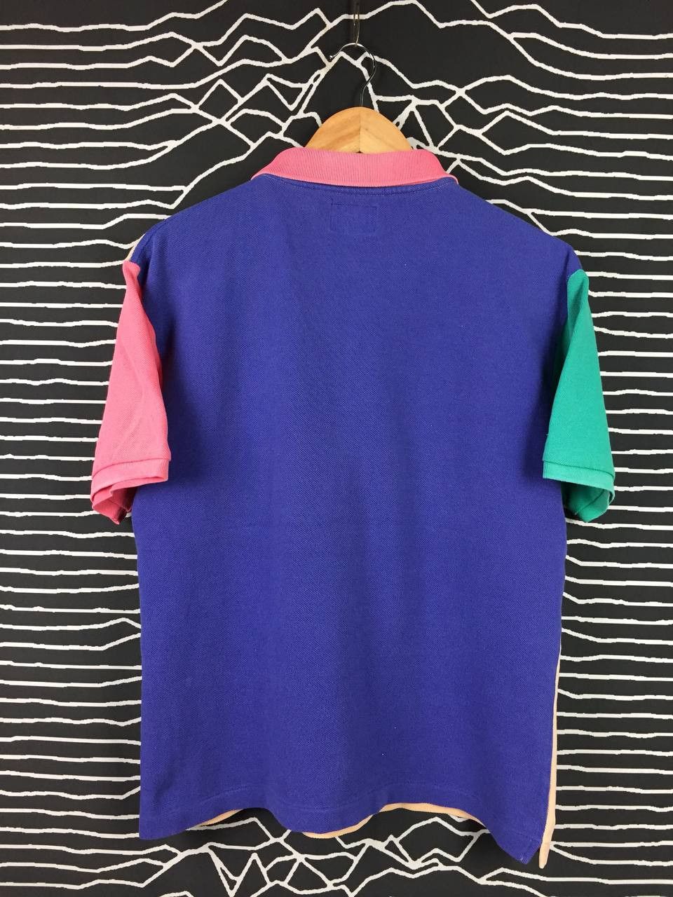 Benetton Vtg Benetton Formula 1 Golf Members Color Block Polo Tee Size US L / EU 52-54 / 3 - 7 Thumbnail