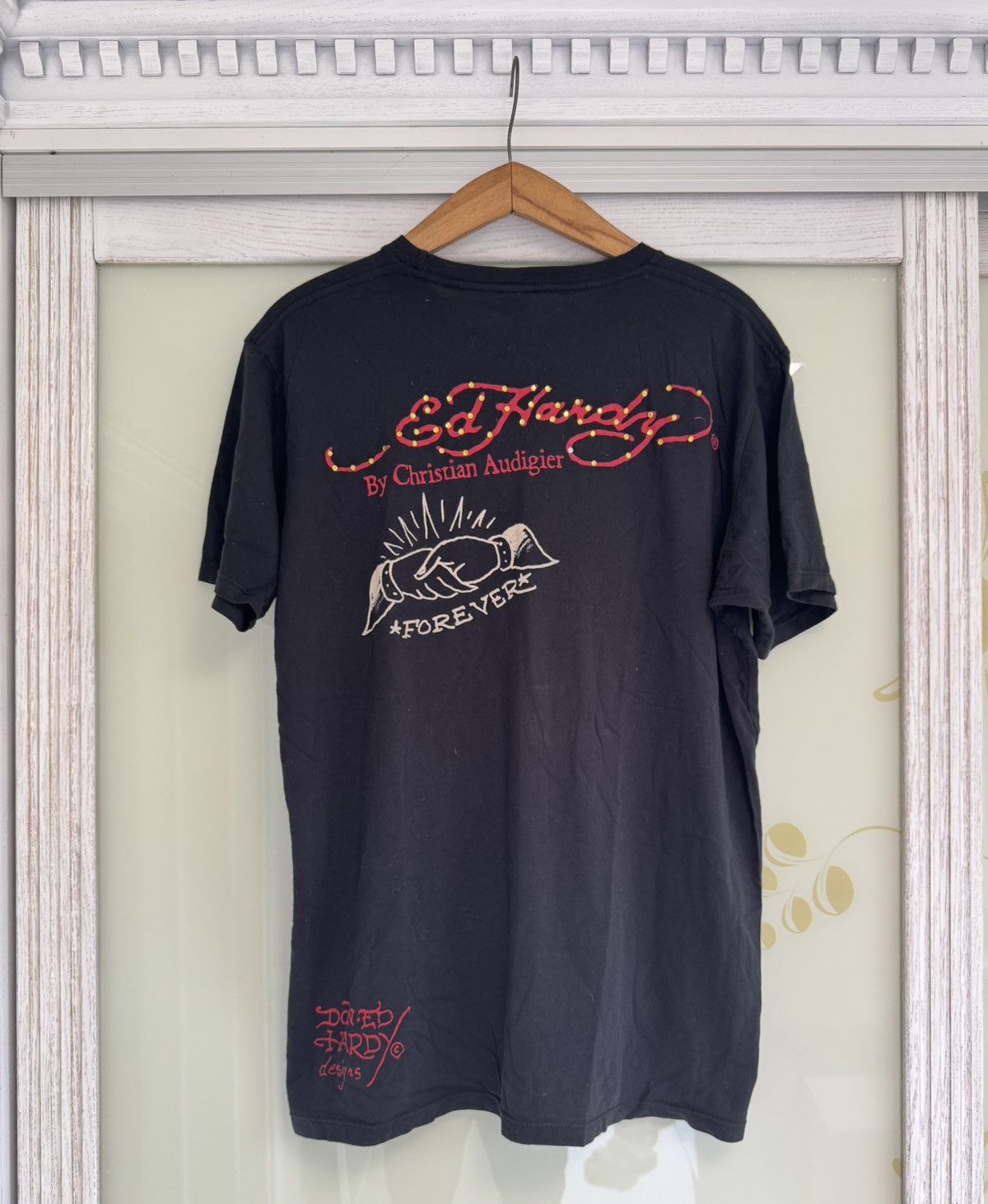 Ed Hardy Ed Hardy by Christian Audigier Y2K Bulldog Tattoo AOP Tee Size US L / EU 52-54 / 3 - 2 Thumbnail