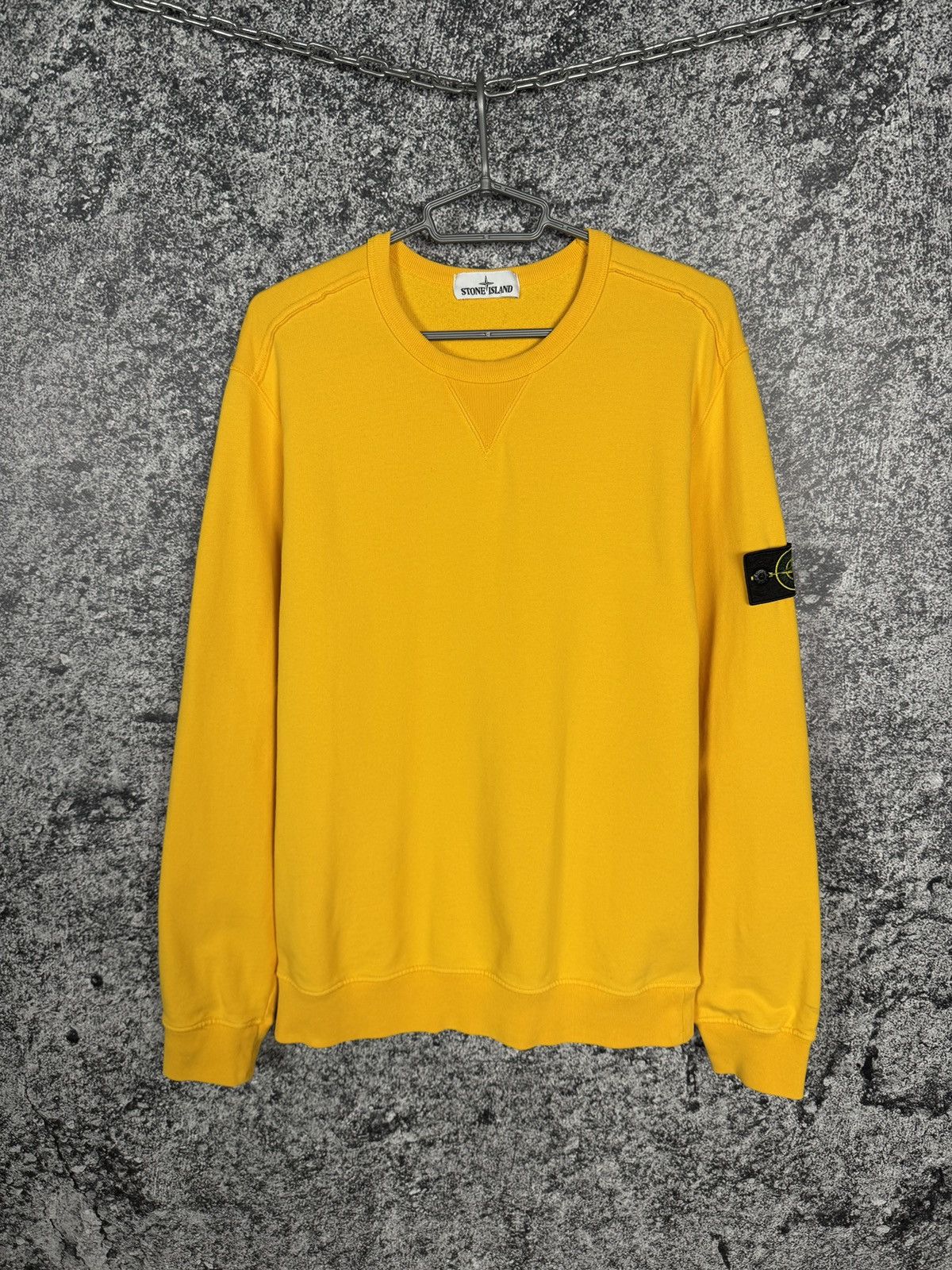 Stone Island Men’s Stone Island Crewneck Yellow Sweatshirt Casual Size XL Size US XL / EU 56 / 4 - 1 Thumbnail