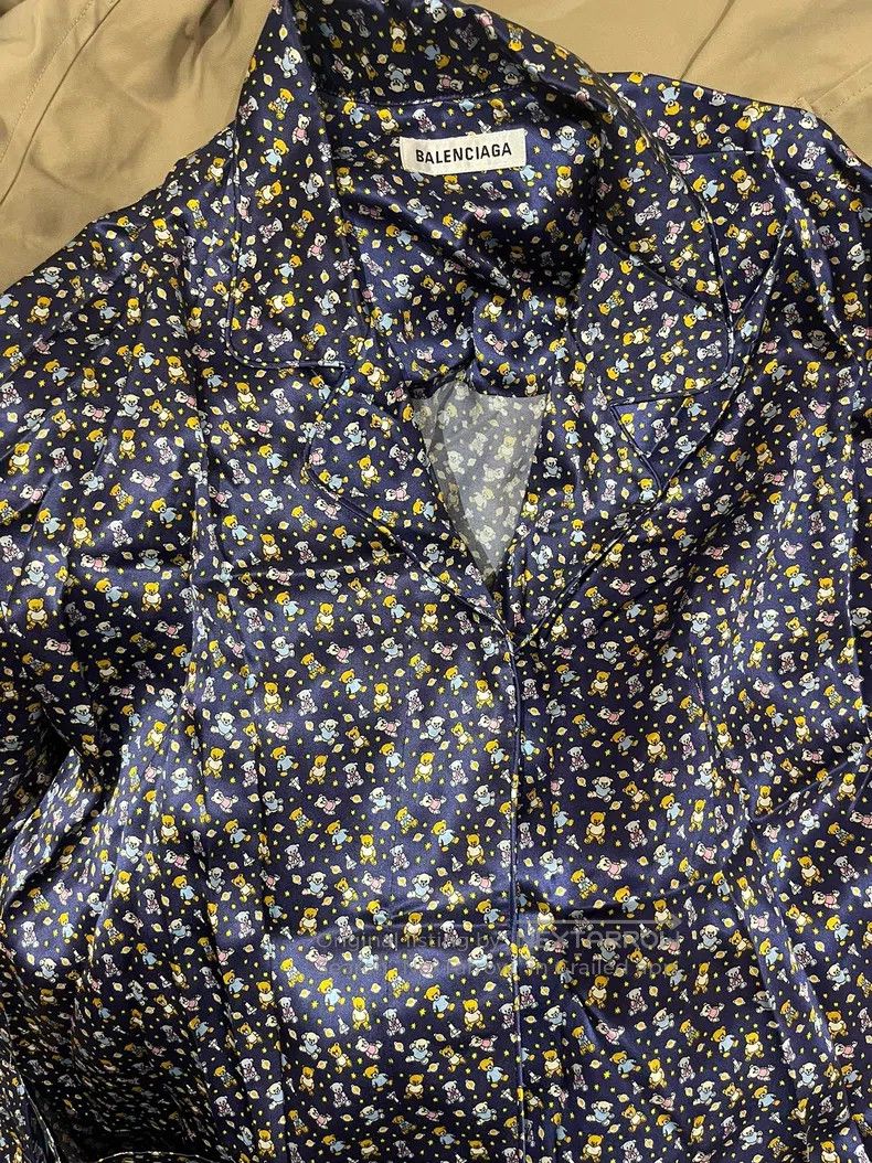 Balenciaga Balenciaga Teddy Bear Shirt Size XXS / US 00 / IT 34 - 2 Thumbnail