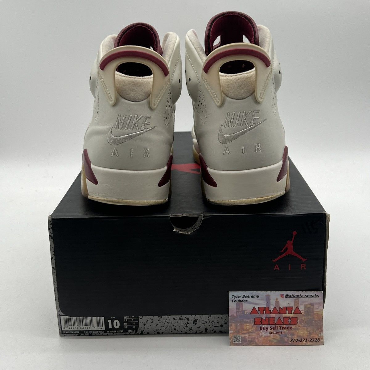Jordan Brand Air Jordan 6 Maroon Size US 10 / EU 43 - 3 Thumbnail