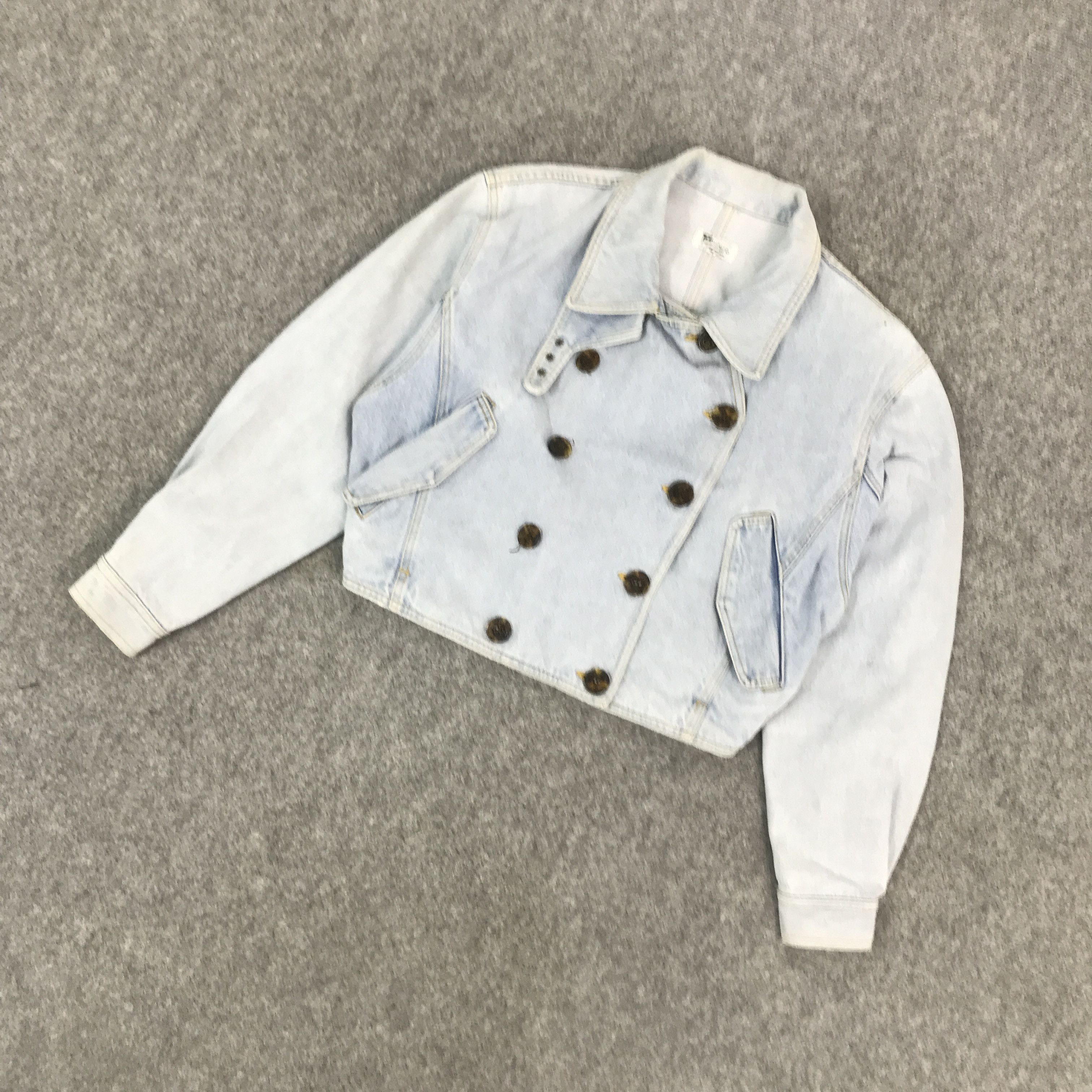 Designer × Japanese Brand JAPAN PANINARO DENIM LIGHT WASH CROPPED JACKET Size US L / EU 52-54 / 3 - 5 Thumbnail