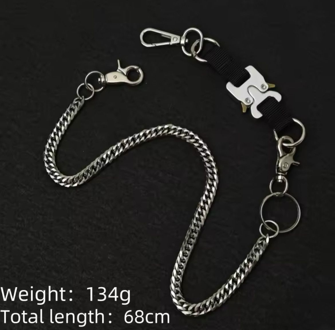 Other Multifunctional Cowhide Ieather Metal Waist Pant Chain Size ONE SIZE - 8 Thumbnail