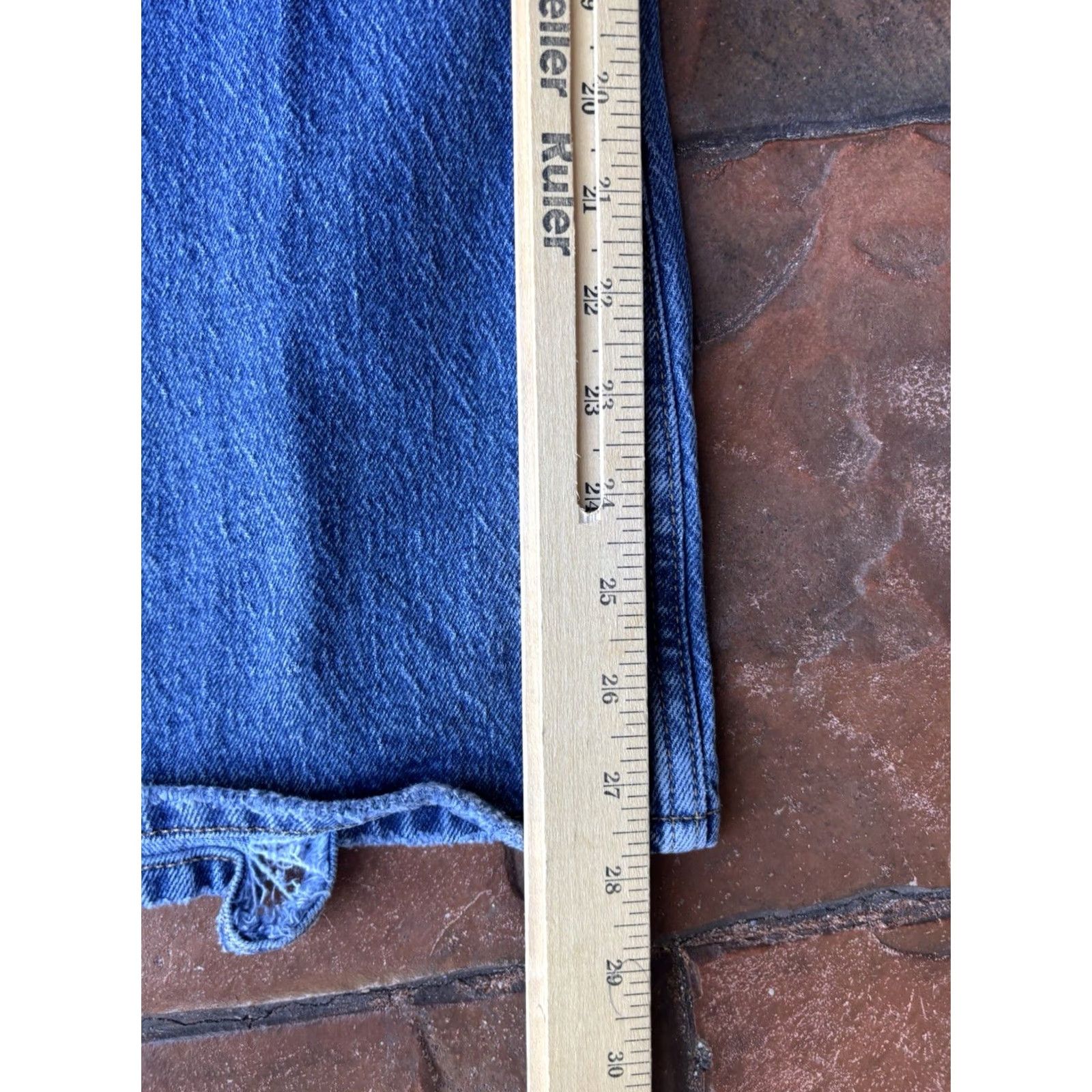 Levi's Levi's Premium 70s High Flare Jeans Women's 27x30 Blue Denim Jeans Flared Regular 5-Pocket Stretch Cotton Spandex Classic Modern Denim Size 27" / US 4 / IT 40 - 8 Thumbnail