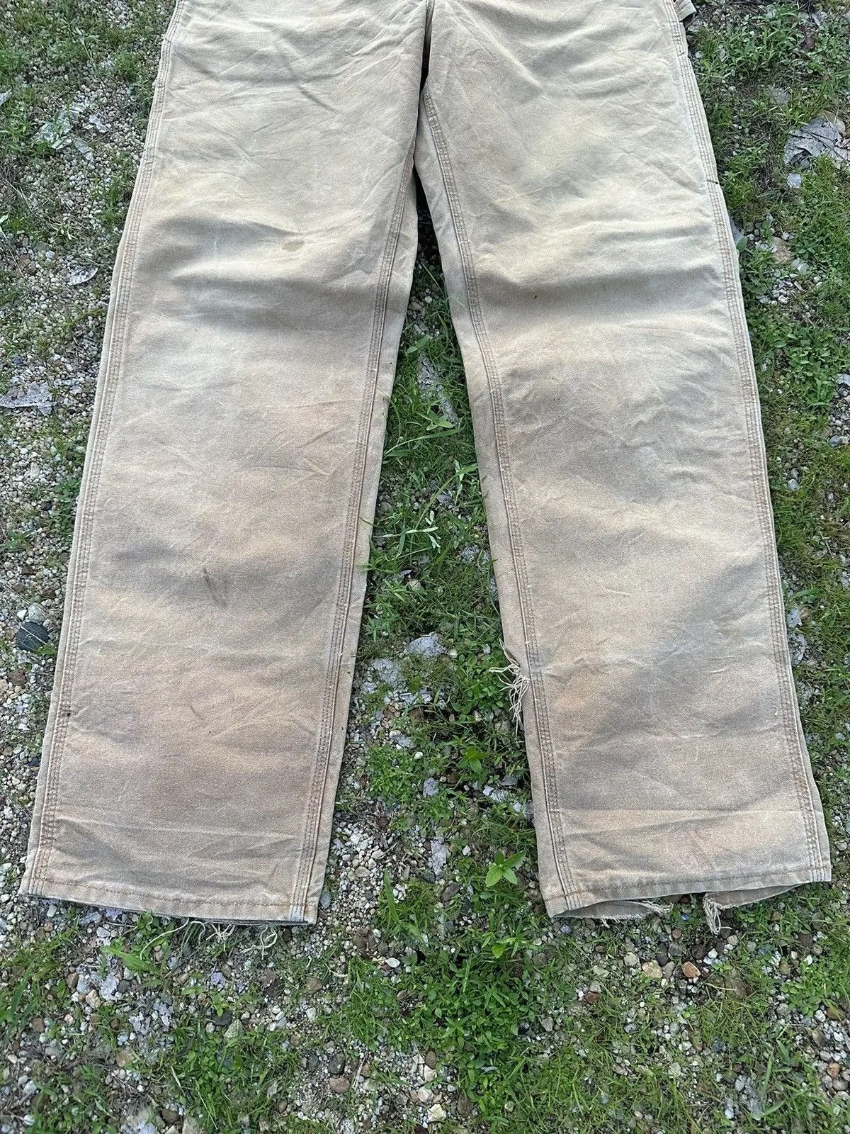 Carhartt FADED BROWN VINTAGE CARHARTT WORK WEAR MADE IN USA PANTS Size US 33 - 4 Thumbnail