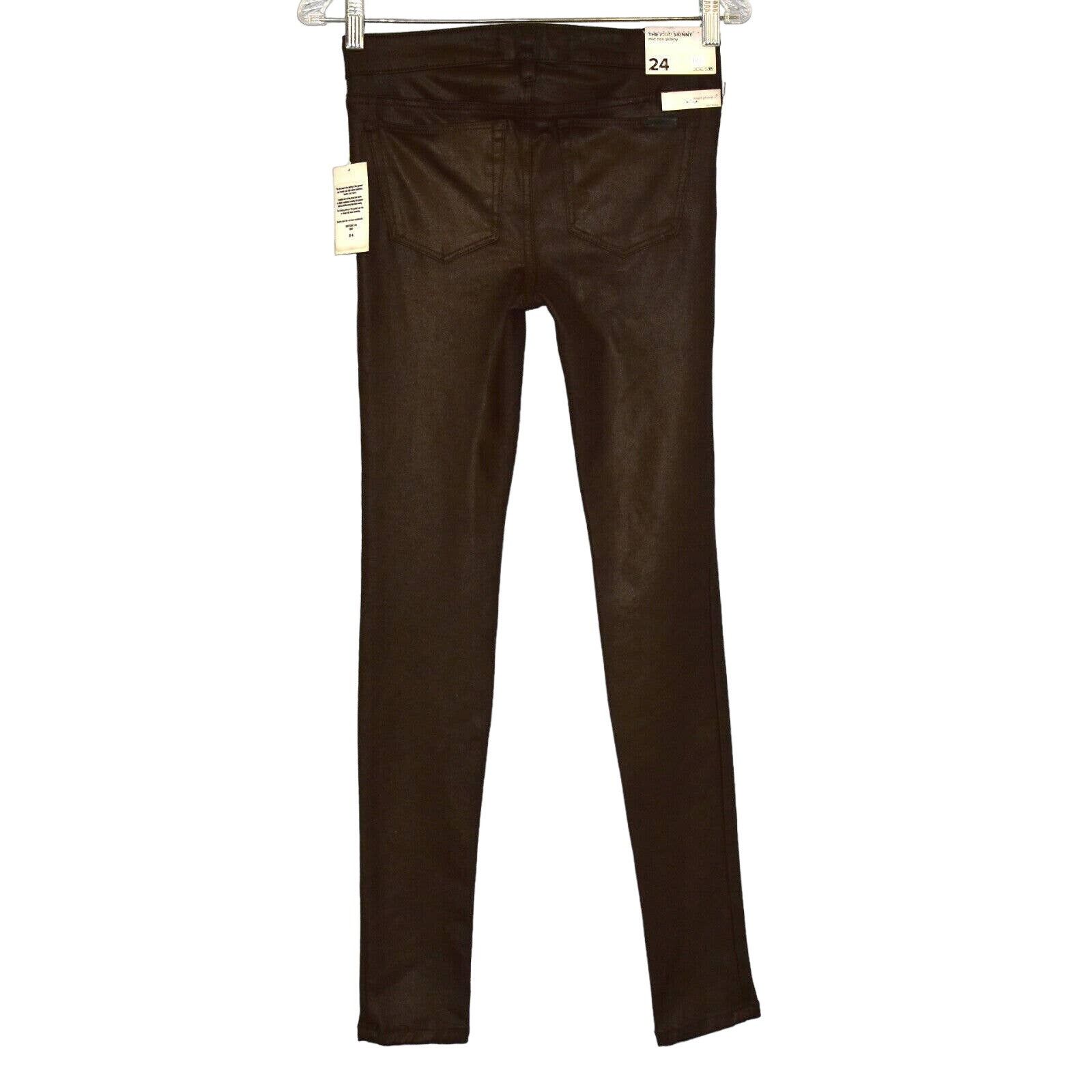 Joe's NEW JOES The Icon Skinny Stretch Cedar Faux Suede Jeans 24 Size 24" / US 00 / IT 34 - 4 Thumbnail