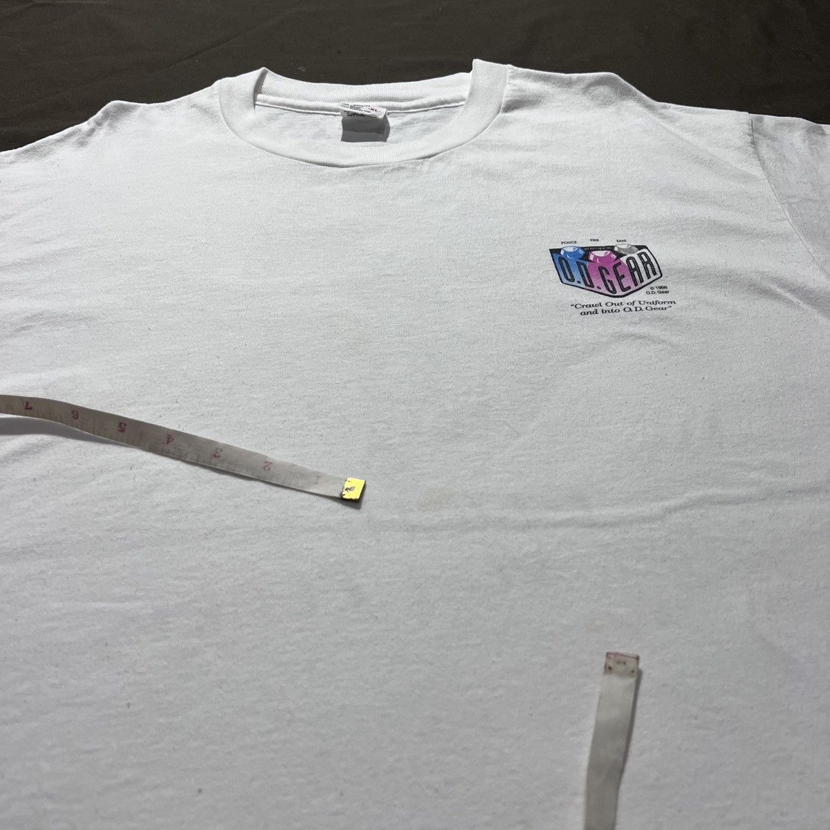 Vintage Vintage 90s O.D. Gear Police Department Graphic Tee Shirt XL Size US XL / EU 56 / 4 - 9 Thumbnail