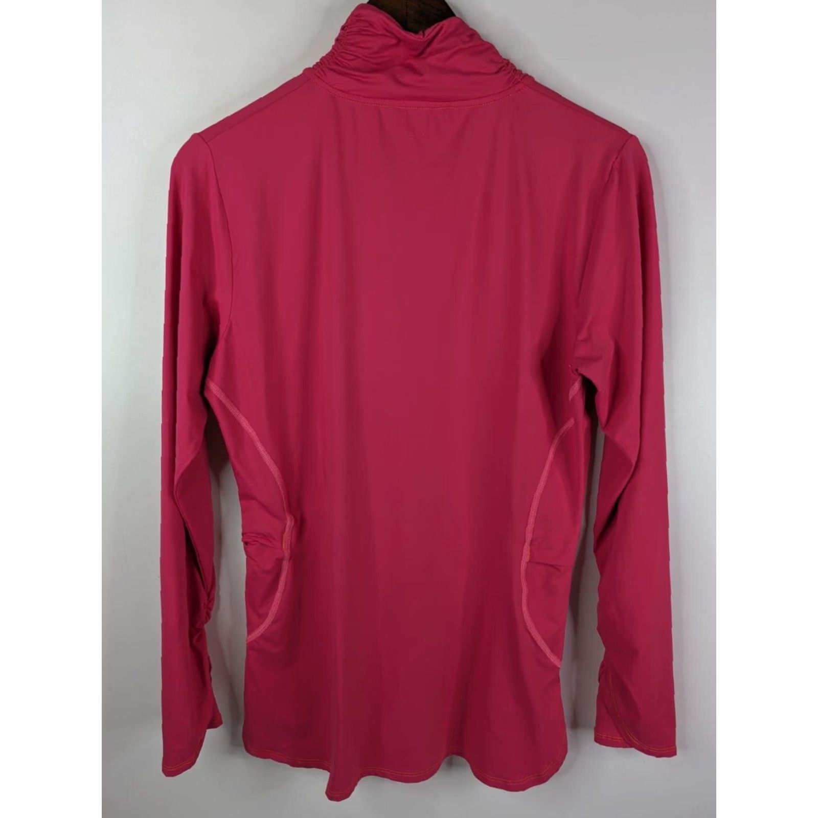 Vintage Title Nine Top Shirt Long Sleeve 1/4 Zip Pullover Women L Pink 1/4 Zip Floral Knit Polyester Regular Vintage No Size L / US 10 / IT 46 - 4 Thumbnail
